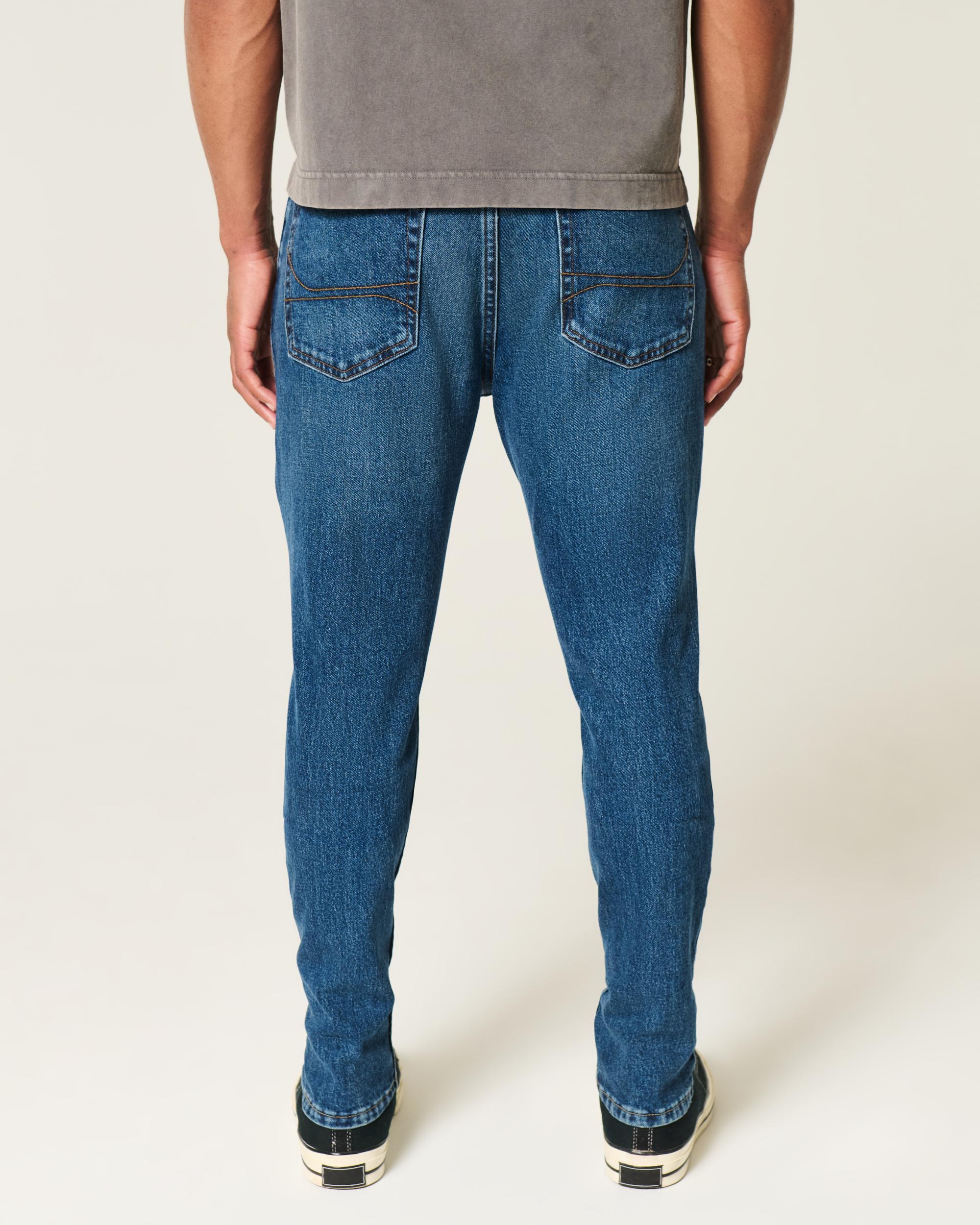 Dark Wash Athletic Skinny Jeans Product Image