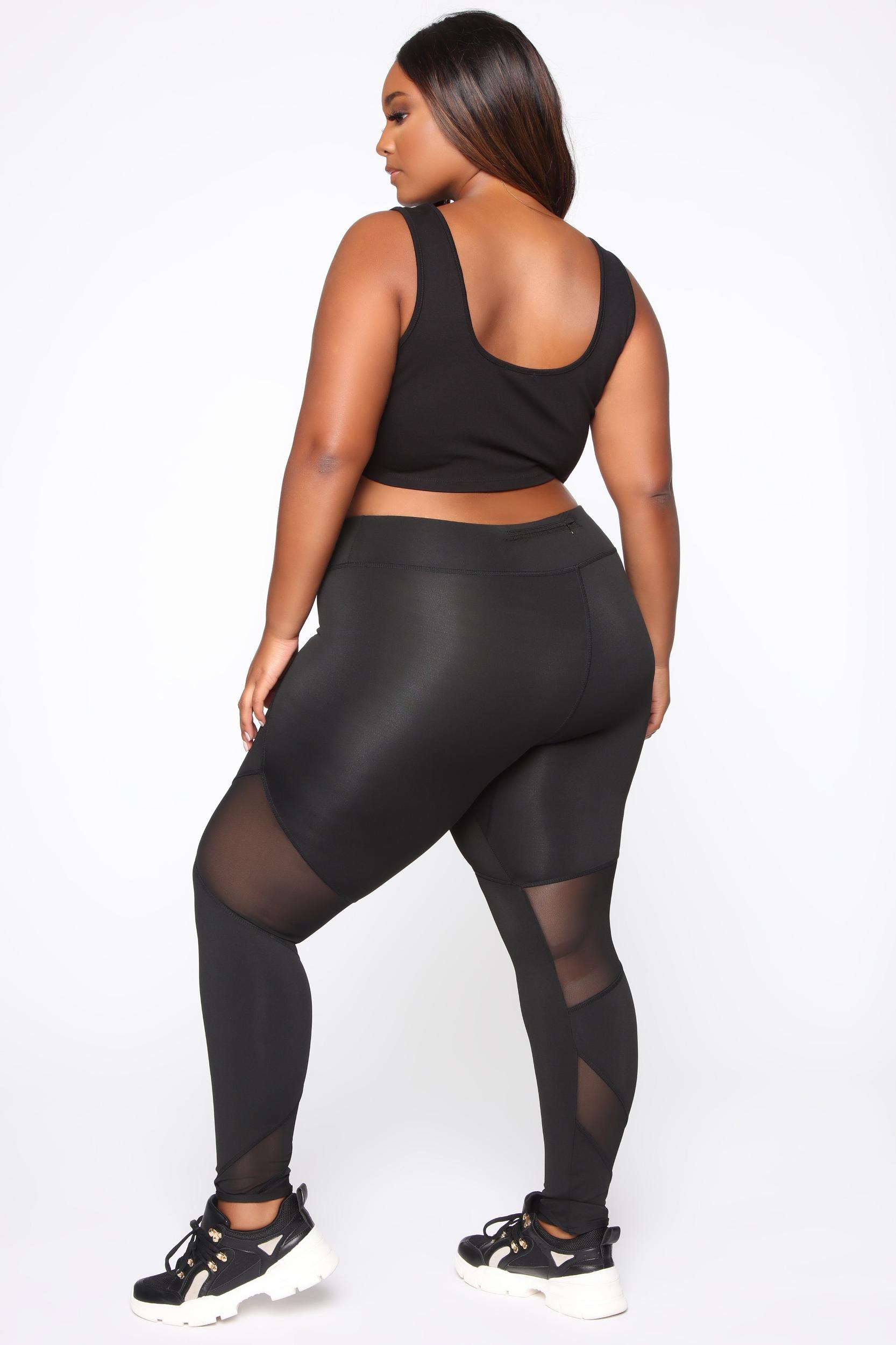 Mesh It Up Active Leggings - Black Product Image