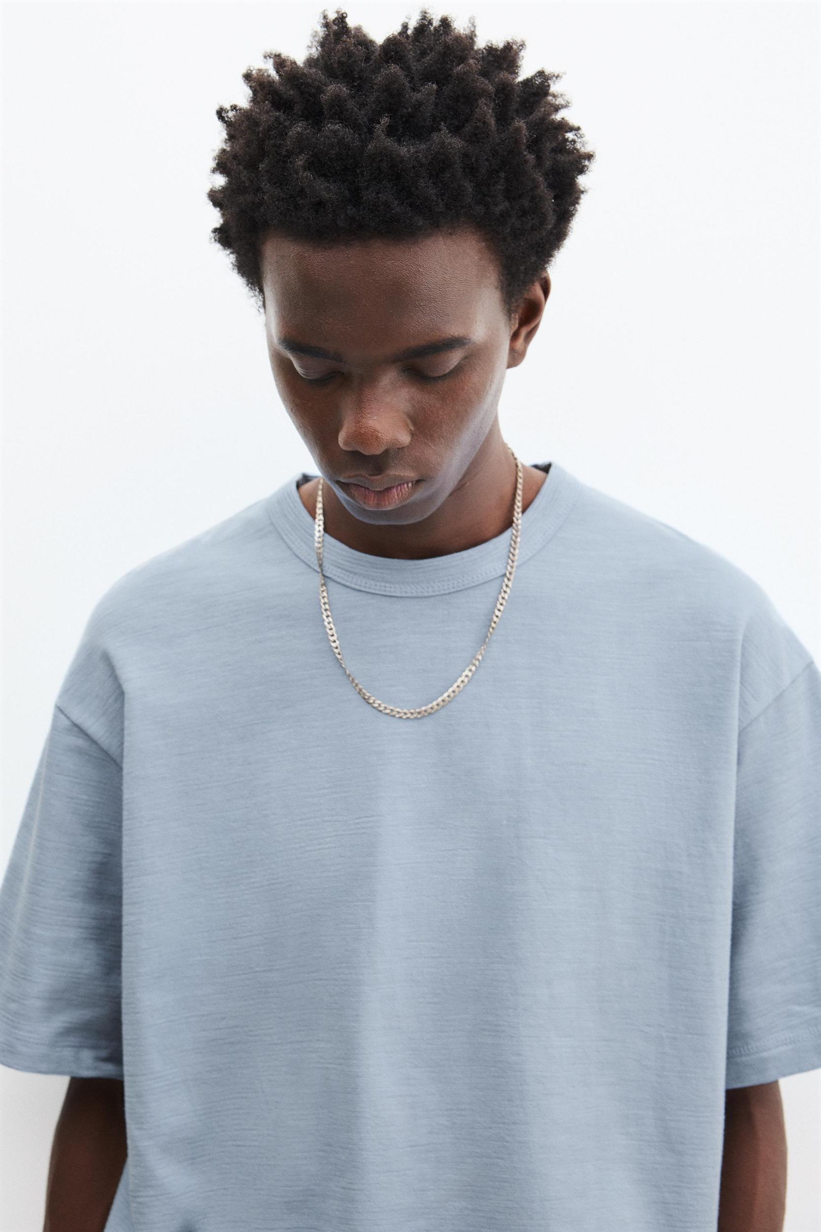 Short sleeve textured T-shirt Product Image