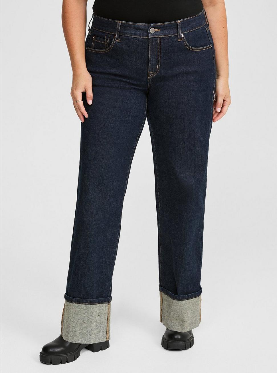 Perfect Wide-Leg Mid-Rise Jean Product Image