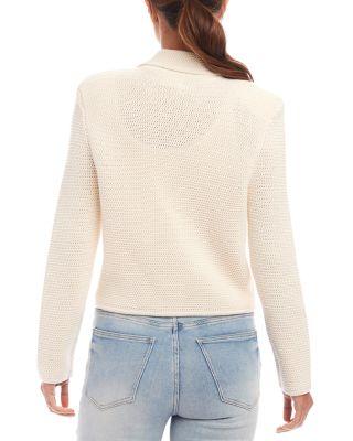 Button Up Blazer Sweater Product Image