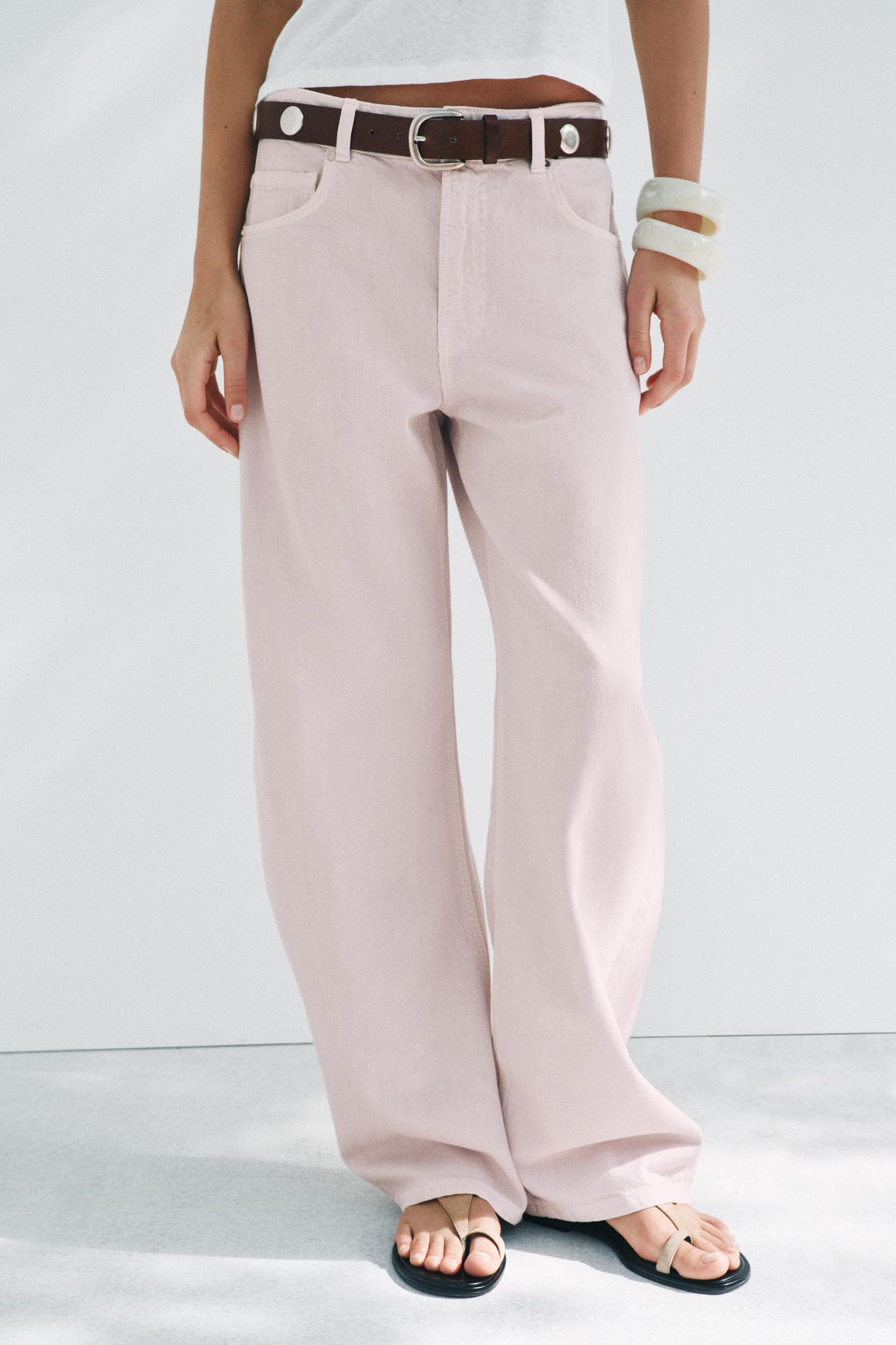 HIGH WAIST BARREL JEANS ZW COLLECTION Product Image