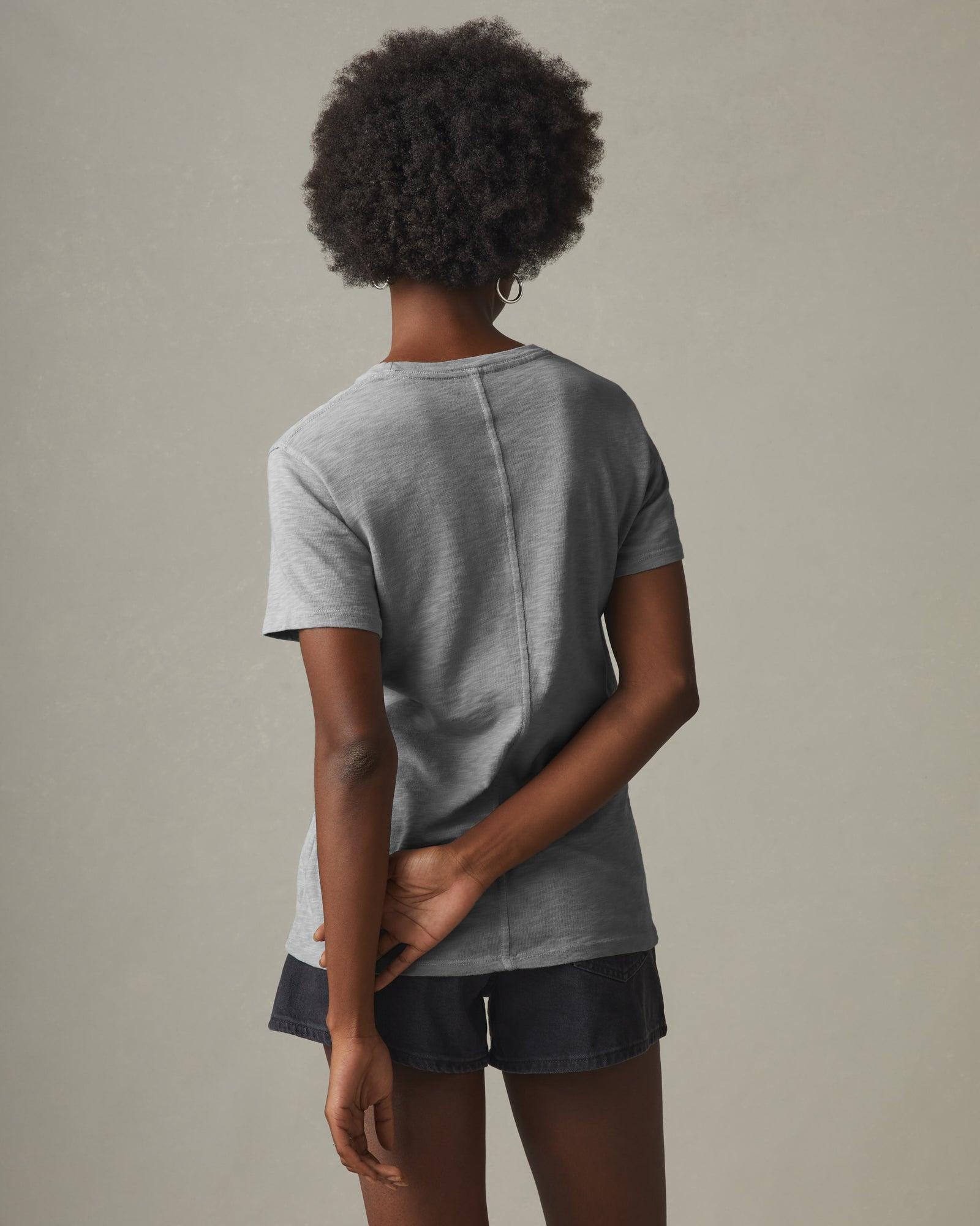 Women's Premium Slub Crew Tee - Cement Female Product Image