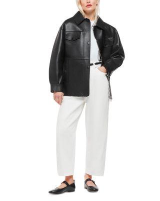 Petites Authentic Barrel Leg Jeans in White Product Image