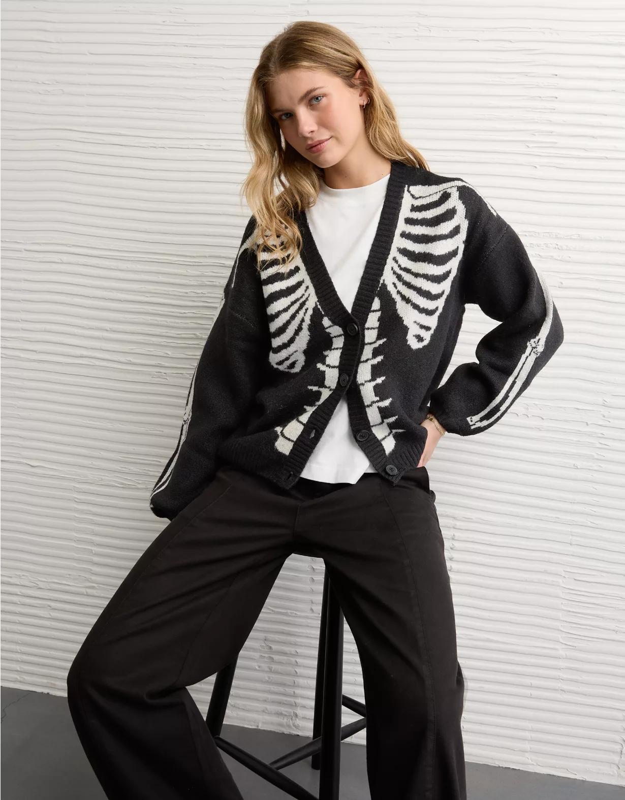 AE Whoa So Soft Skeleton Cardigan Product Image