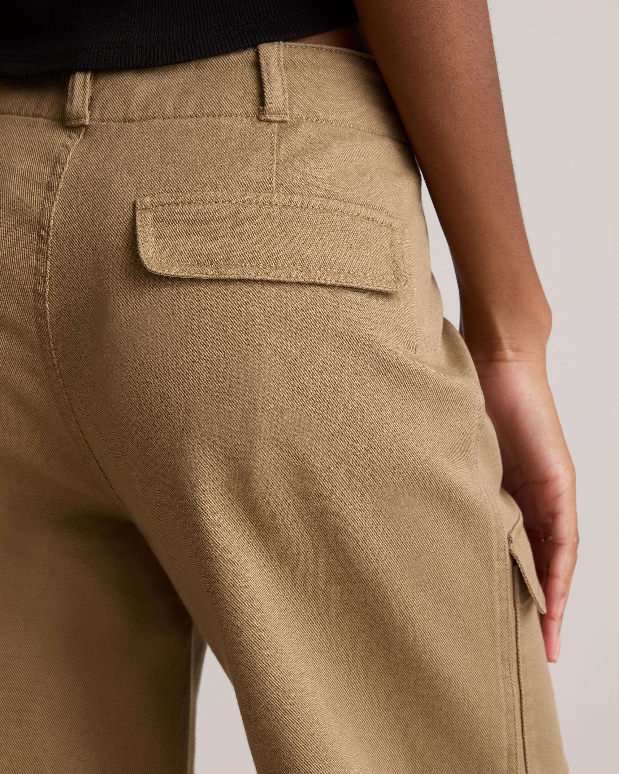 Quince | Women's Organic Stretch Cotton Twill Cargo Pants Organic Cotton Product Image