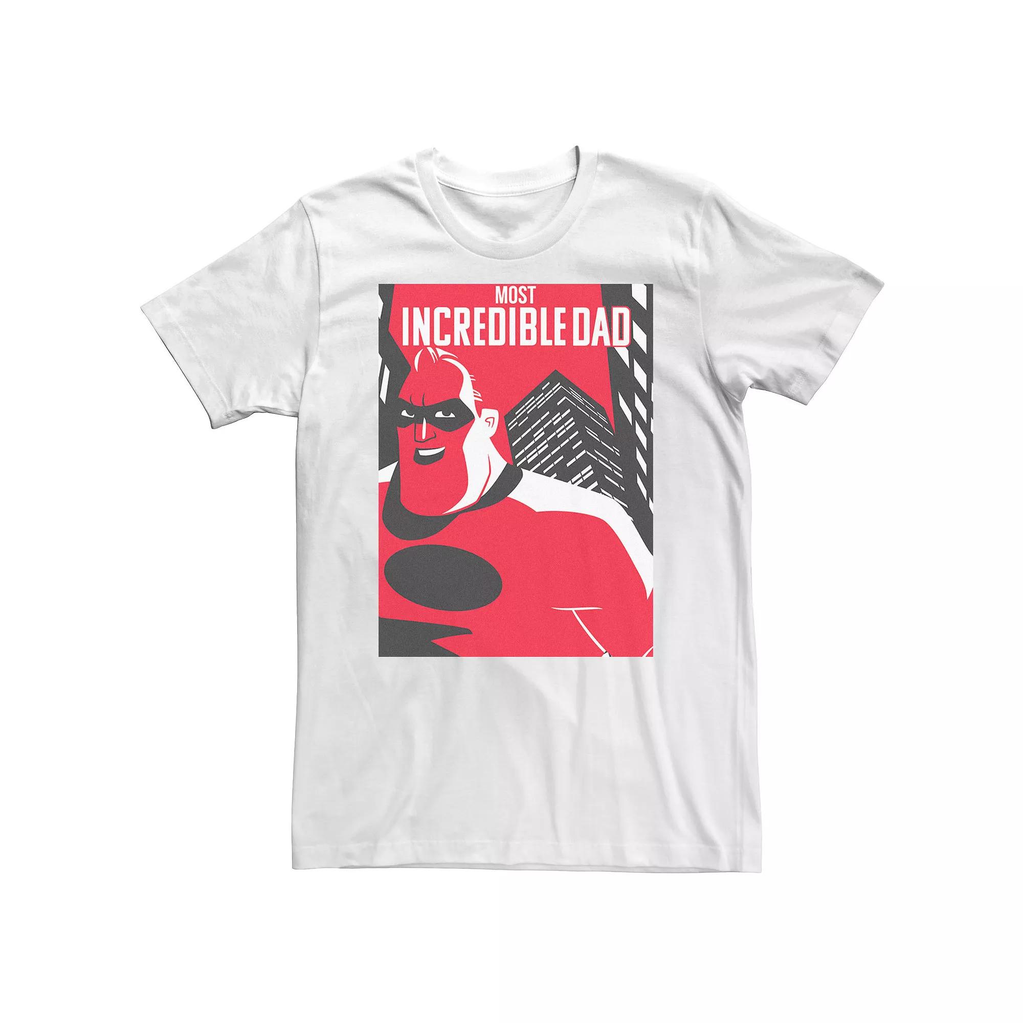 Big & Tall Disney / Pixar Incredibles 2 Dad Poster Tee, Men's,  Product Image