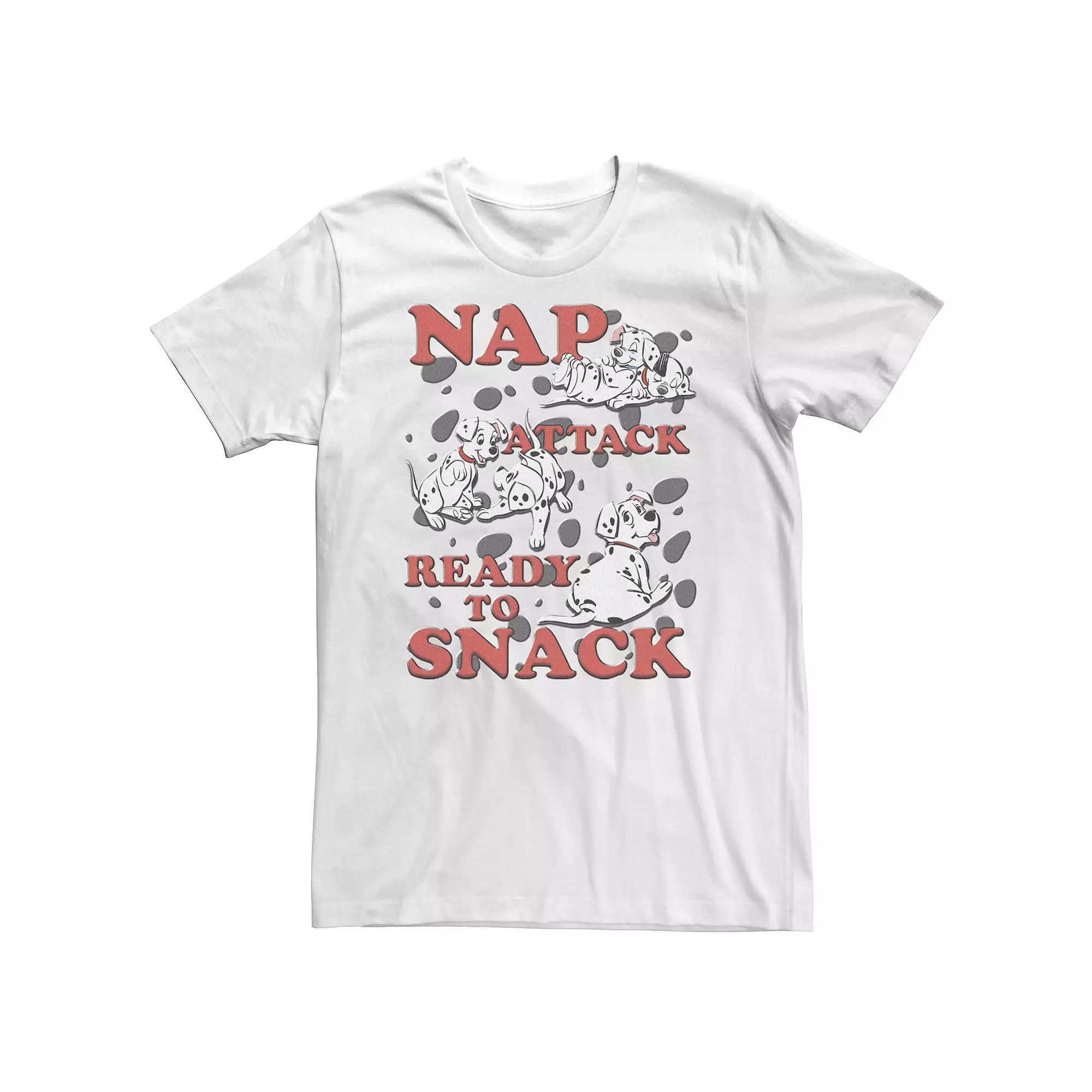 Big & Tall Disney 101 Dalmatians Nap Attack Ready To Snack Tee, Men's,  Product Image