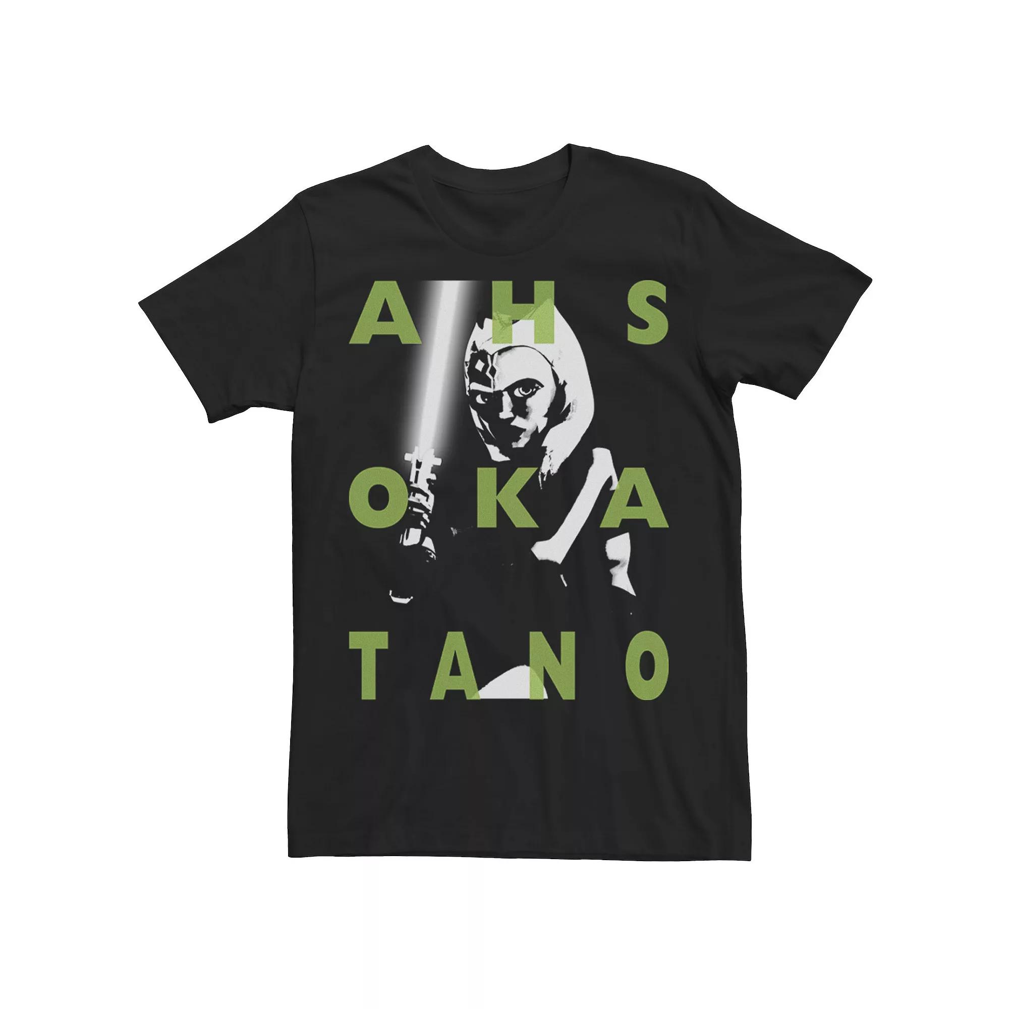 Men's Star Wars: Clone Wars Ahsoka Tano Text Overlay Tee,  Product Image