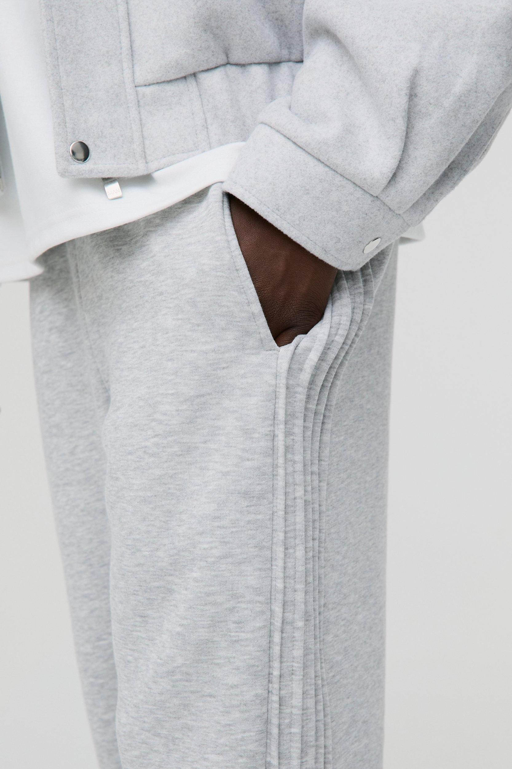 Straight Leg Pintuck Detail Sweatpants | boohooMAN USA Product Image