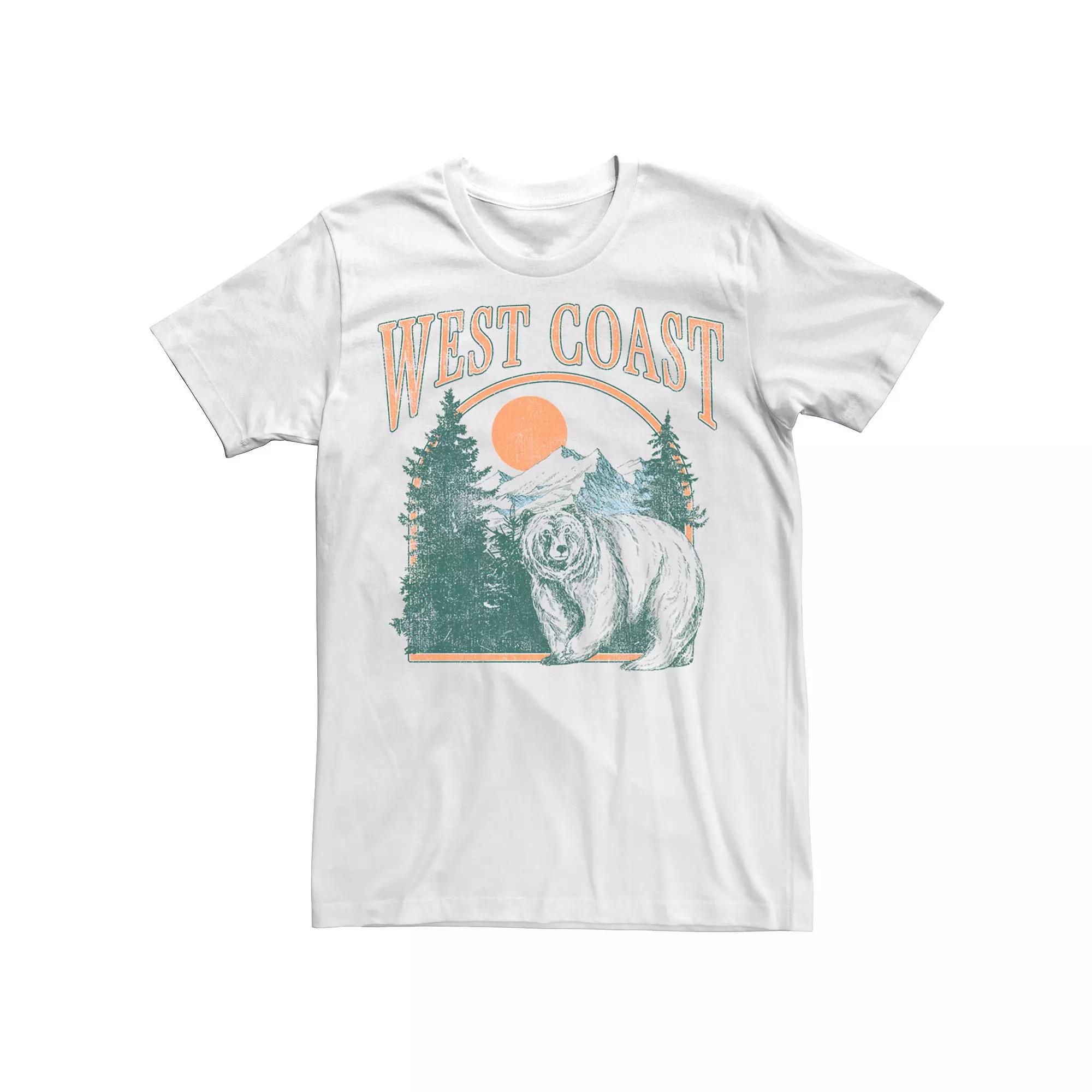 Men's West Coast Grizzly Bear Forest Landscape Tee,  Product Image