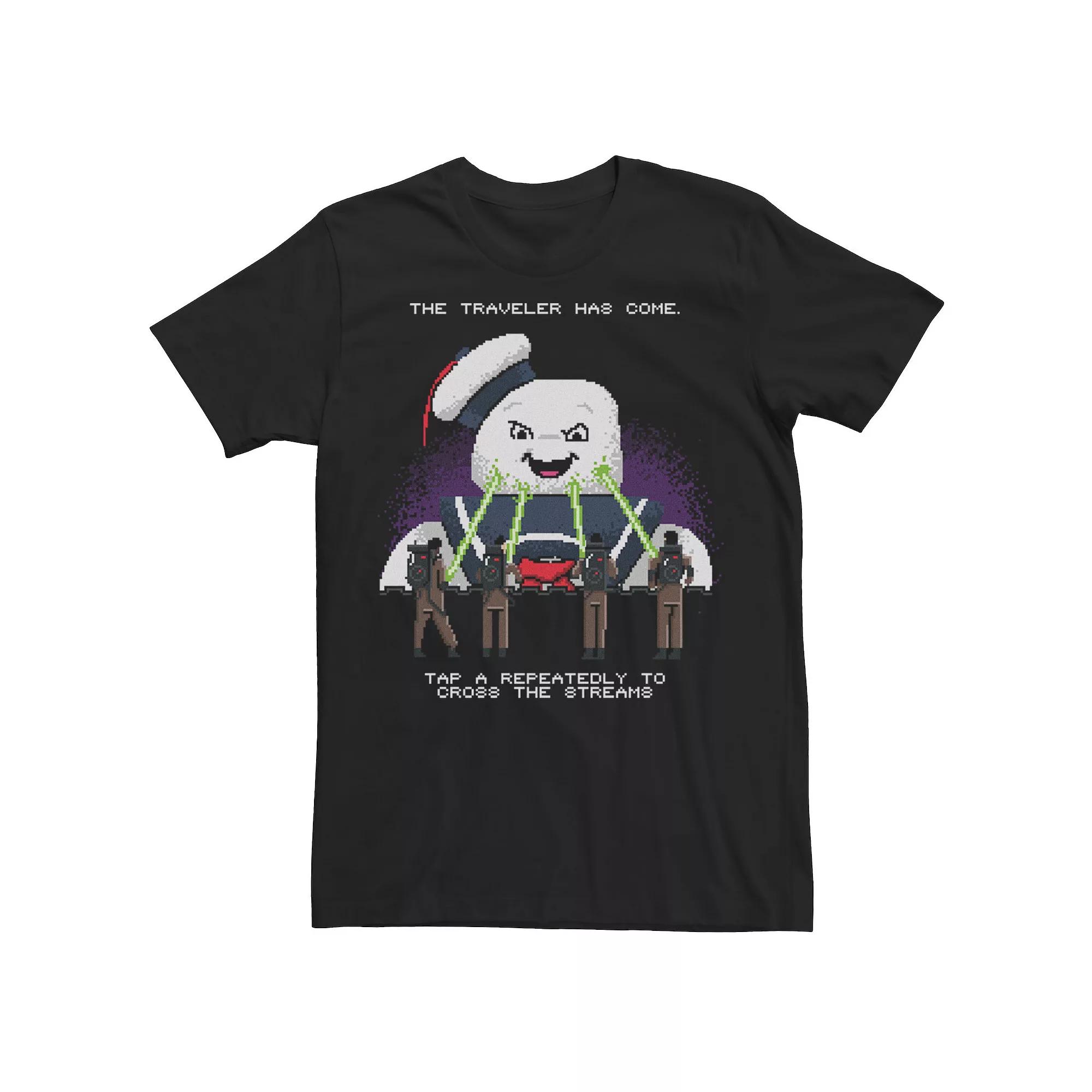 Men's Ghostbusters "Cross The Streams" 8-Bit Tee,  Product Image