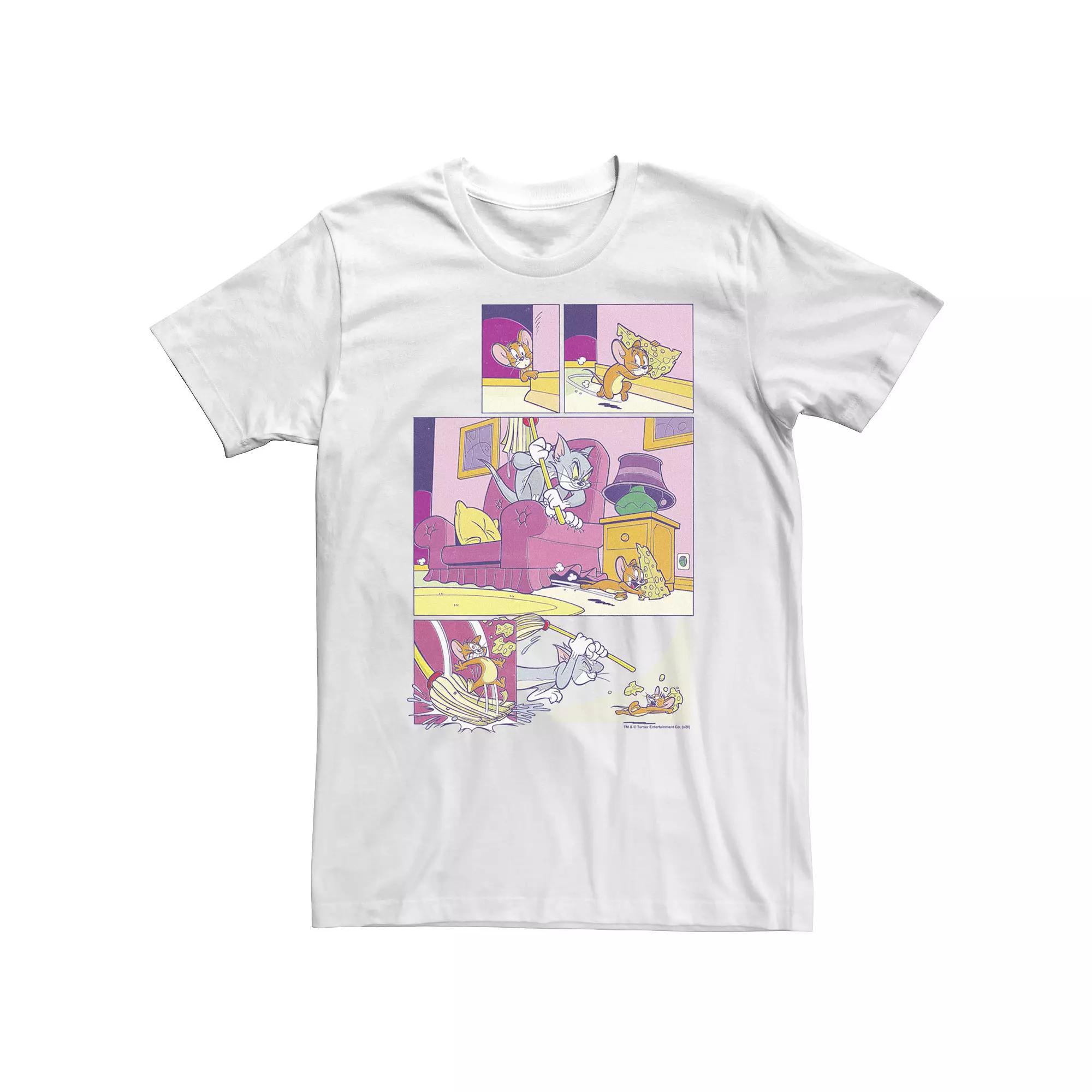 Big & Tall Tom And Jerry Cheese Comic Tee, Men's,  Product Image