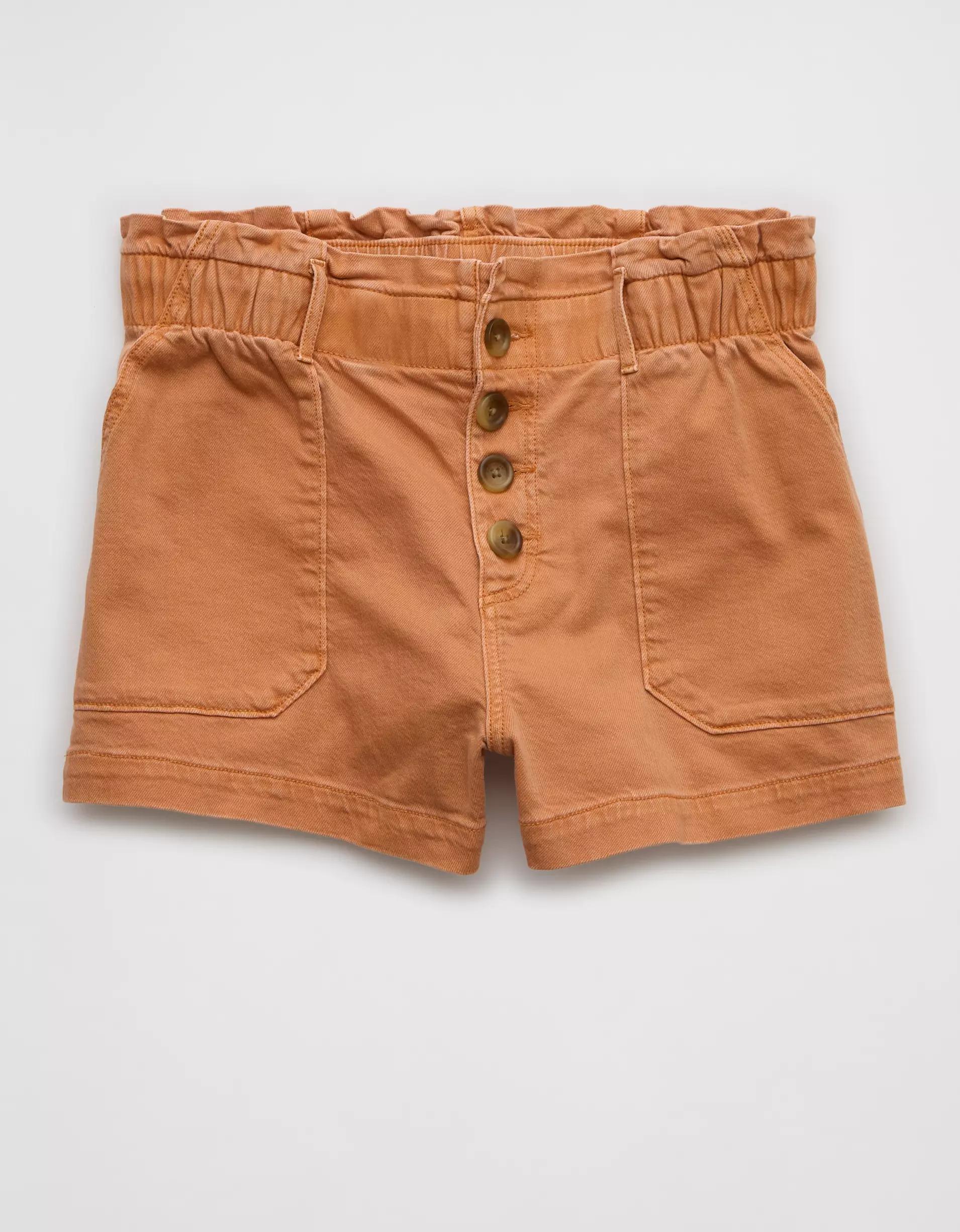 AE Dreamy Drape Stretch Paperbag Mom Short Product Image