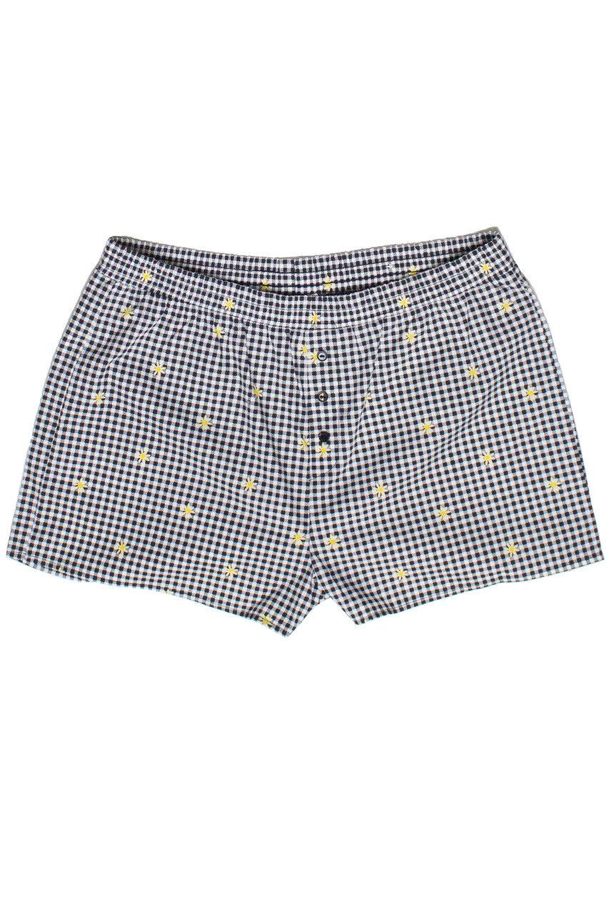 Printed Gingham Boxer Shorts Product Image