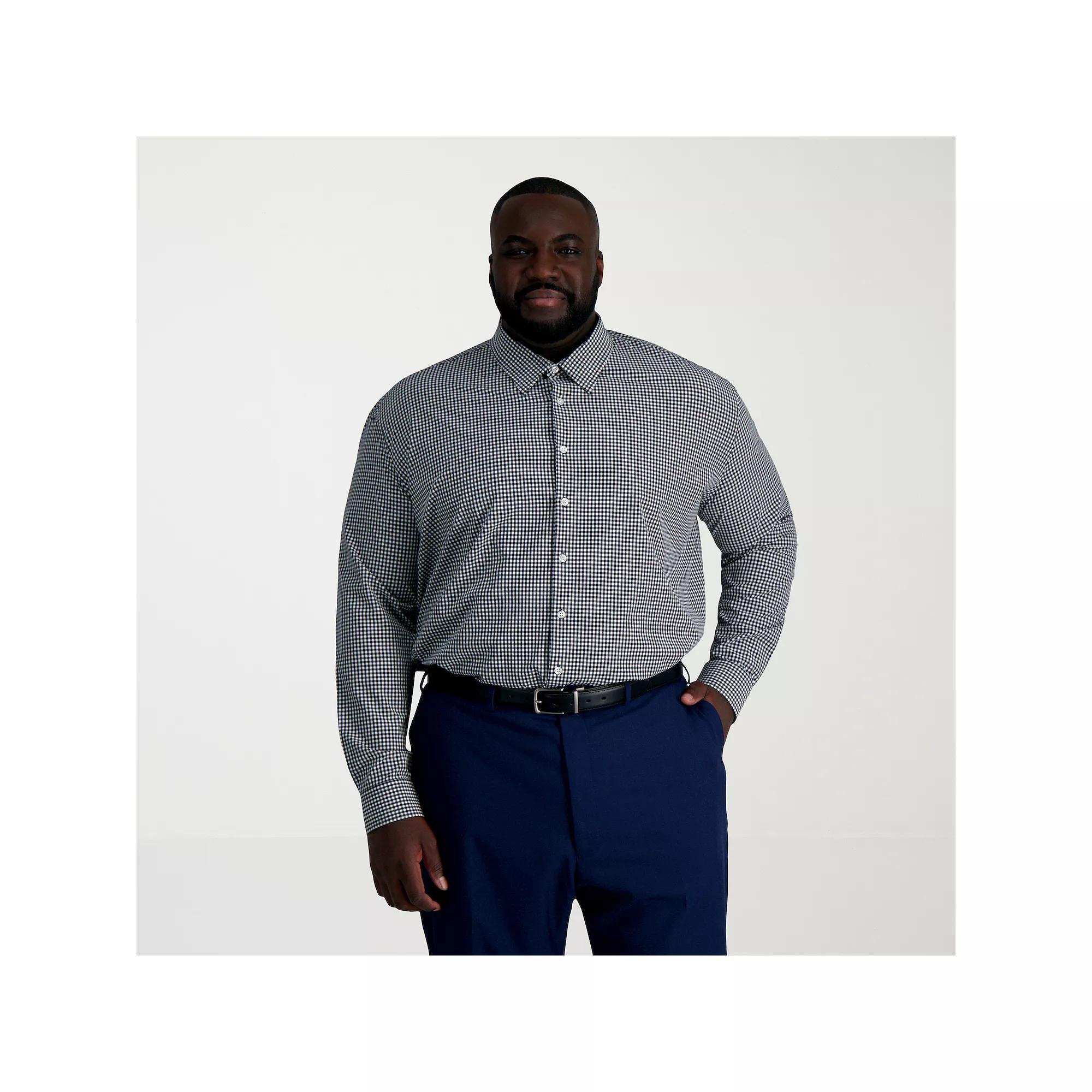 Big & Tall Haggar Smart Wash Classic Fit Solid Dress Shirt, Mens Product Image