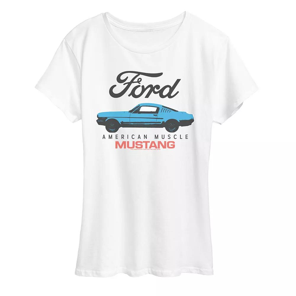Women's Ford American Muscle Mustang Graphic Tee,  Product Image