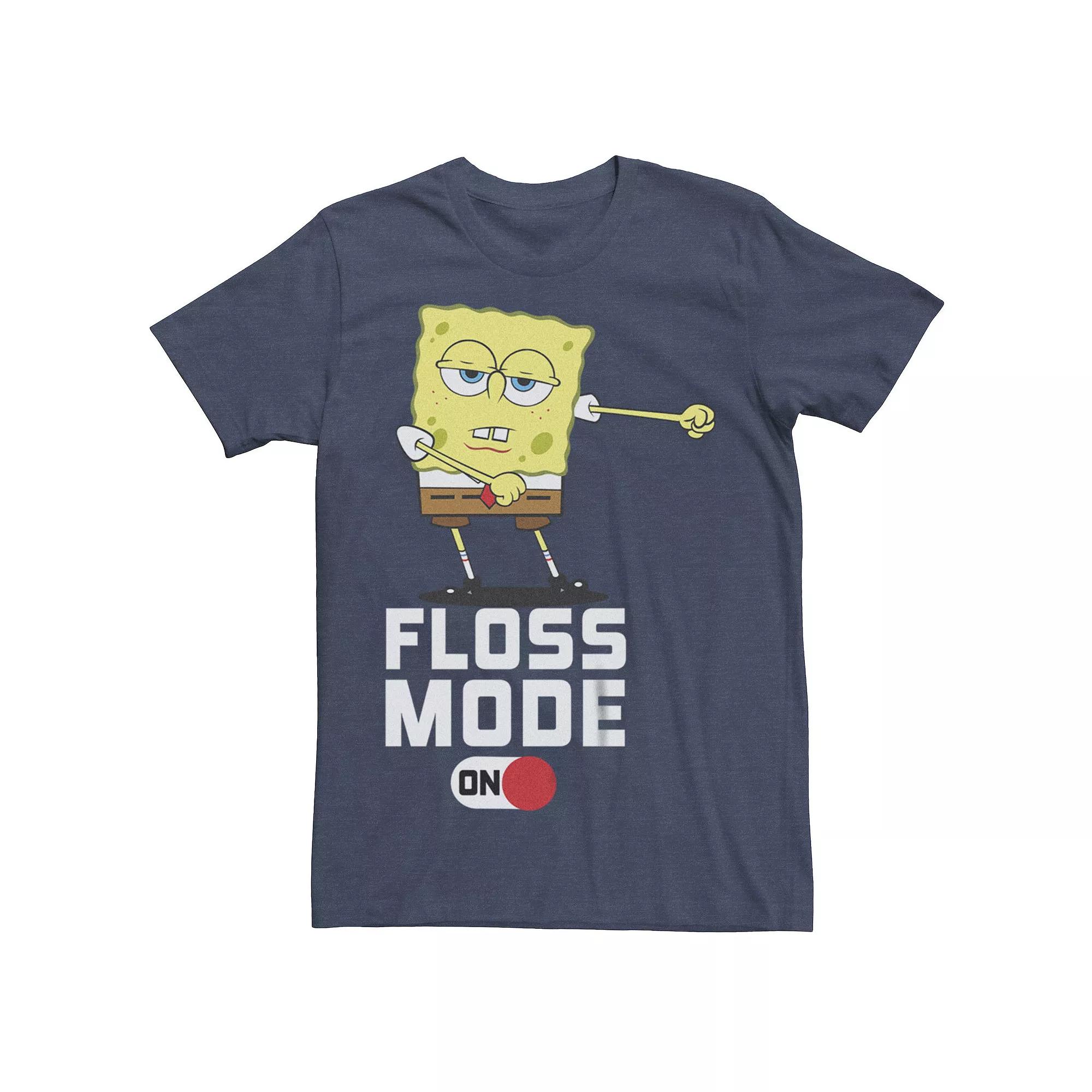 Men's SpongeBob SquarePants Floss Mode On Graphic Tee,  Product Image