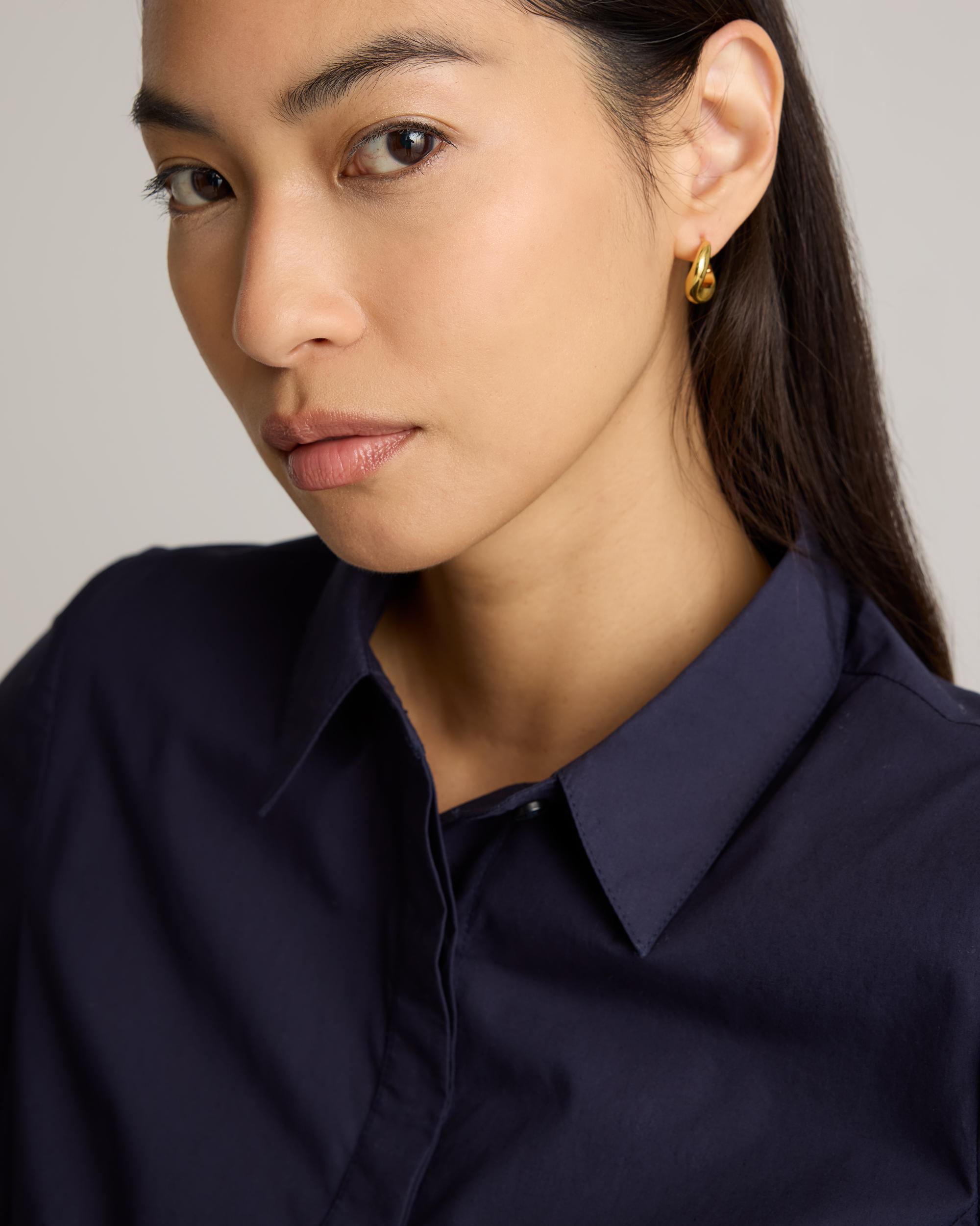Quince | Women's Poplin Balloon Sleeve Shirt Organic Cotton Product Image