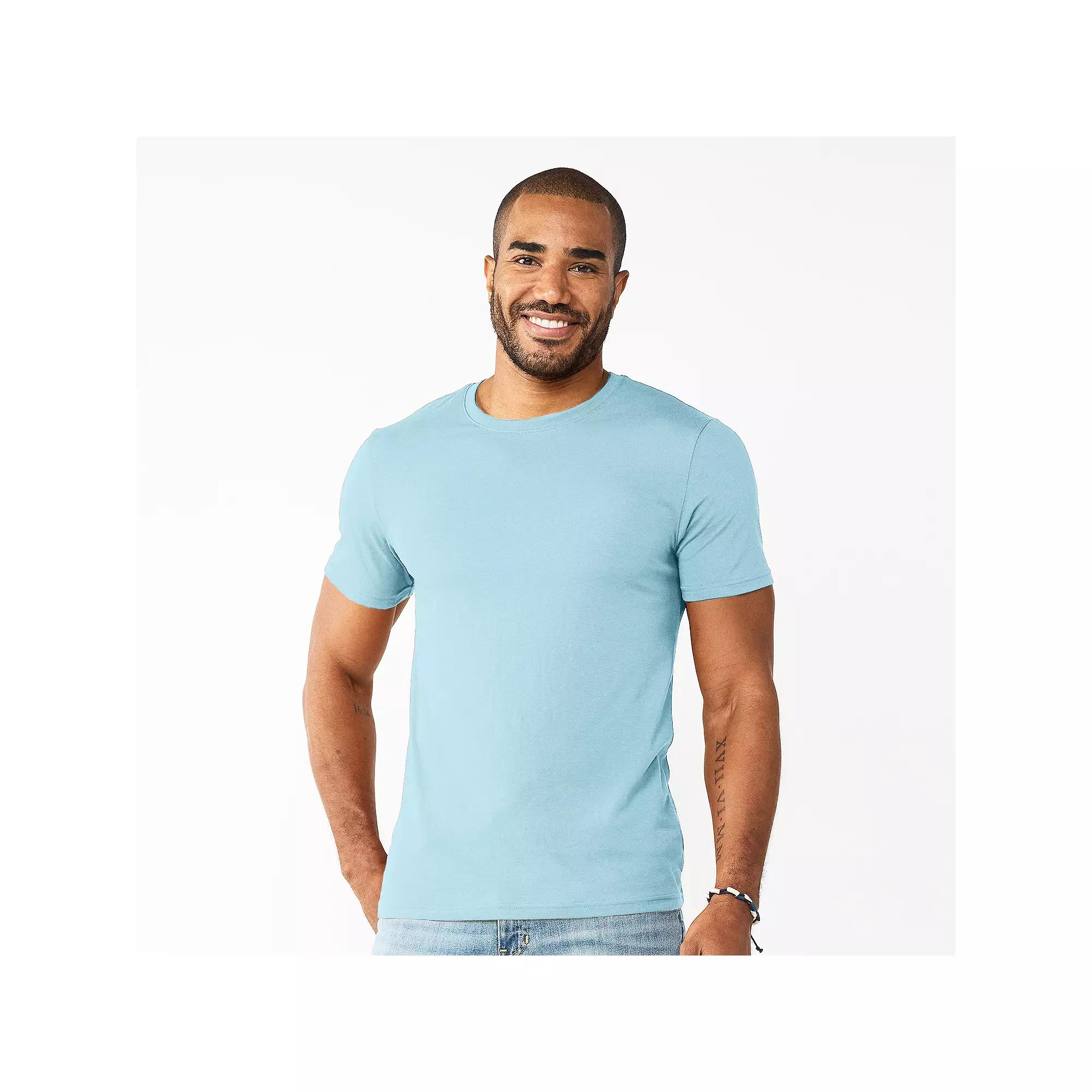 Men's Sonoma Goods For Life® Supersoft Crewneck Tee, Size: Large, Light Blue Product Image