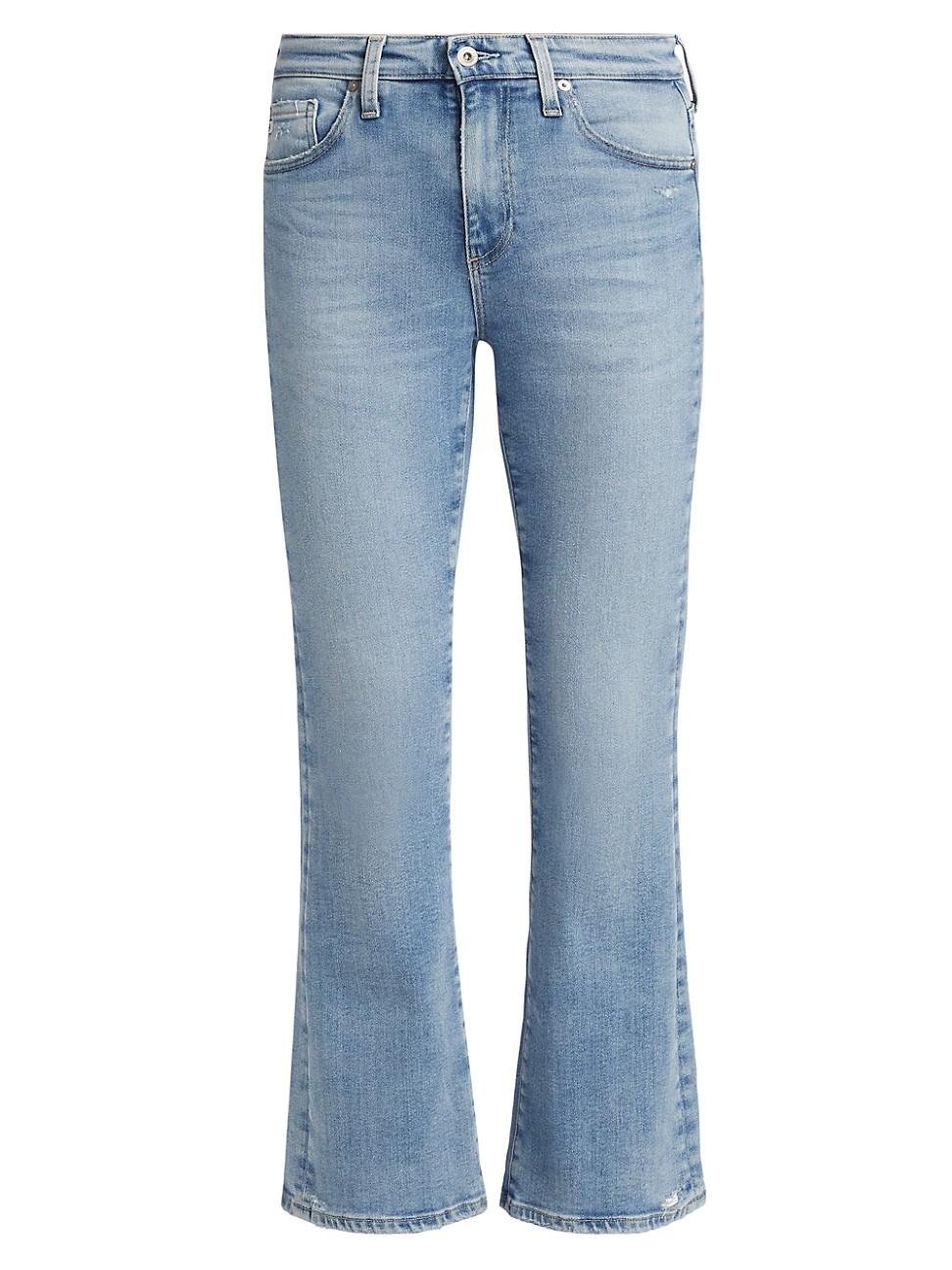 Womens Farrah Mid-Rise Stretch Crop Boot-Cut Jeans Product Image