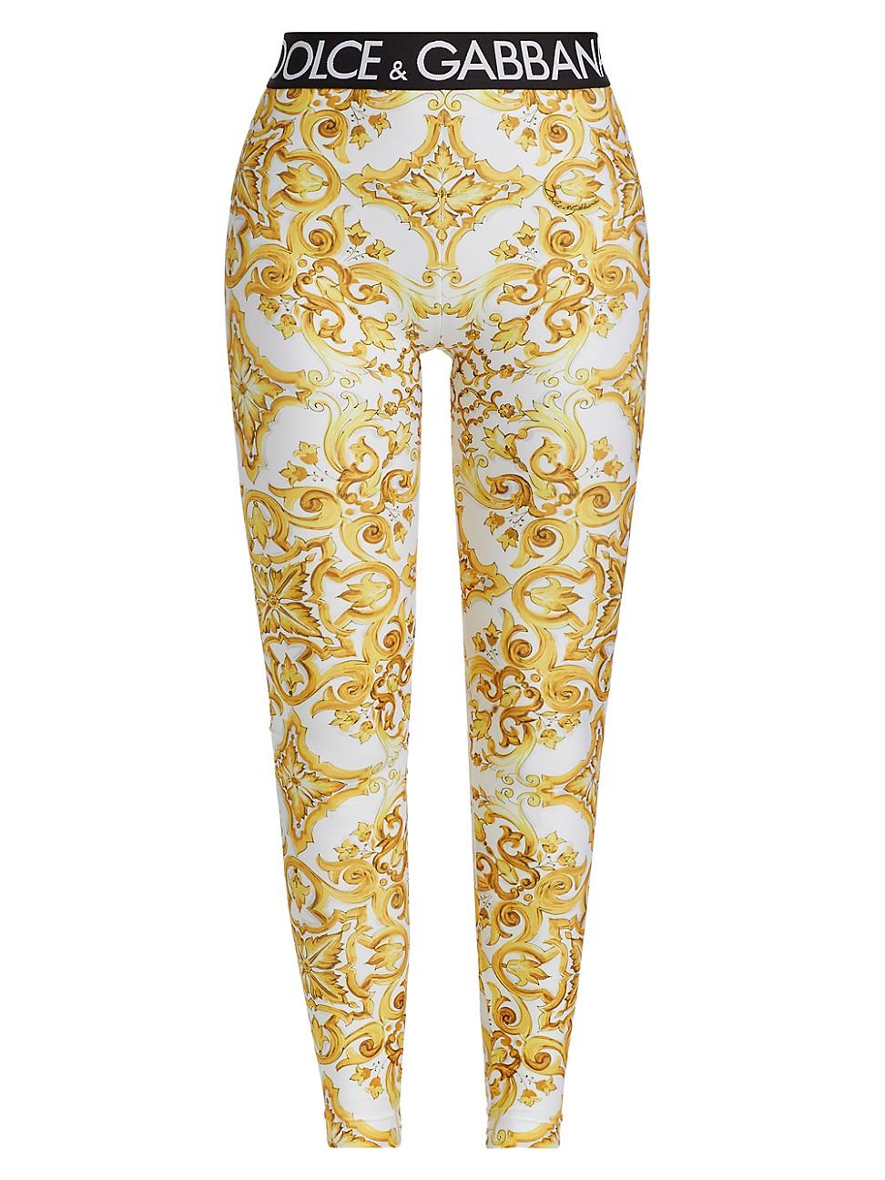 Womens Maiolica Stretch Logo Leggings Product Image