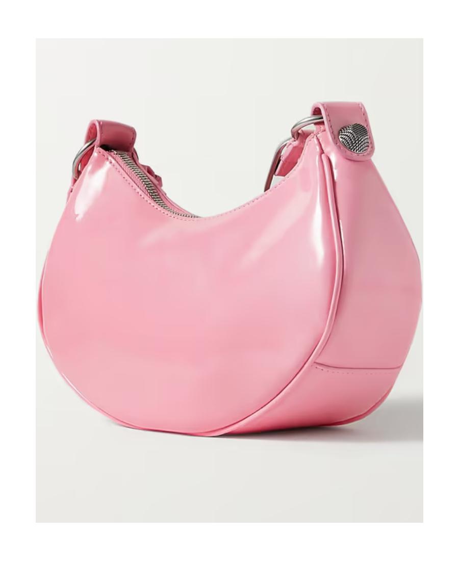 BALENCIAGA Women Pink Nappa Leather Le Cagole Xs Crossbody Bag Product Image