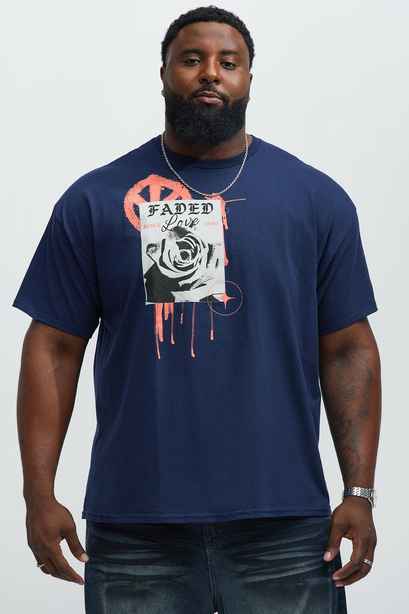 Faded Love Club Short Sleeve Tee - Navy Product Image