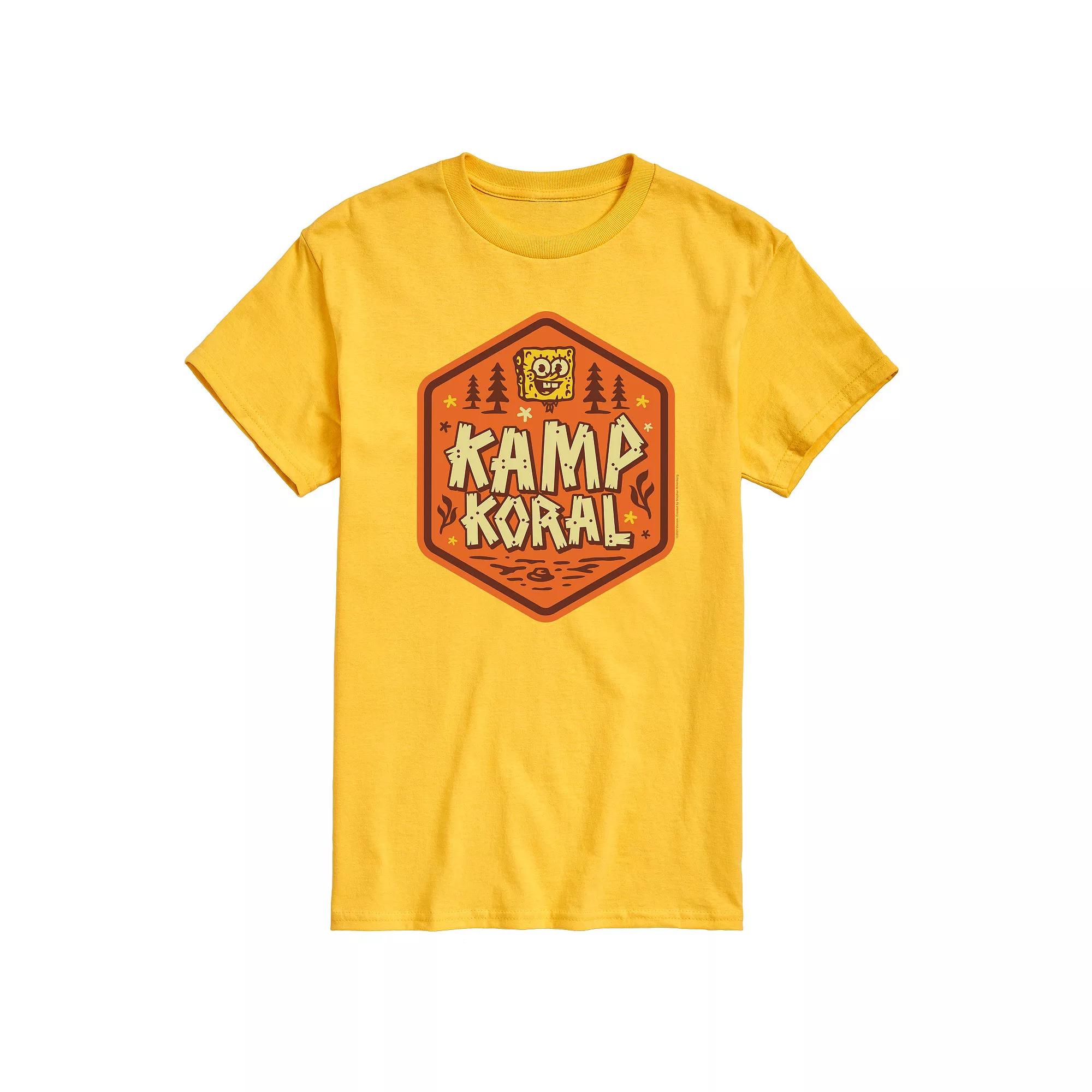 Men's SpongeBob SquarePant Kamp Koral Graphic Tee,  Product Image