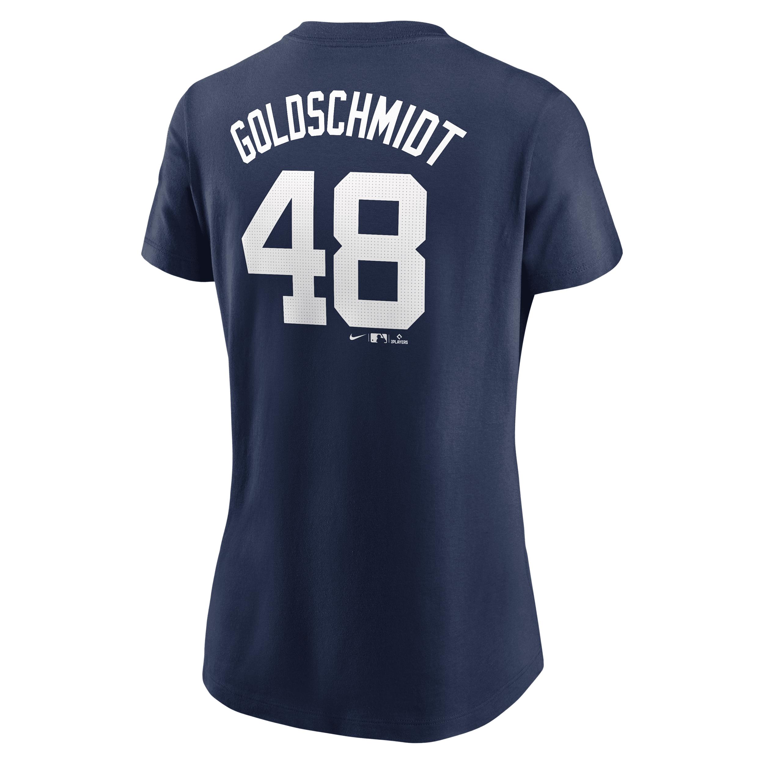Women's Nike Paul Goldschmidt Navy New York Yankees Fuse Name & Number T-Shirt,  Product Image