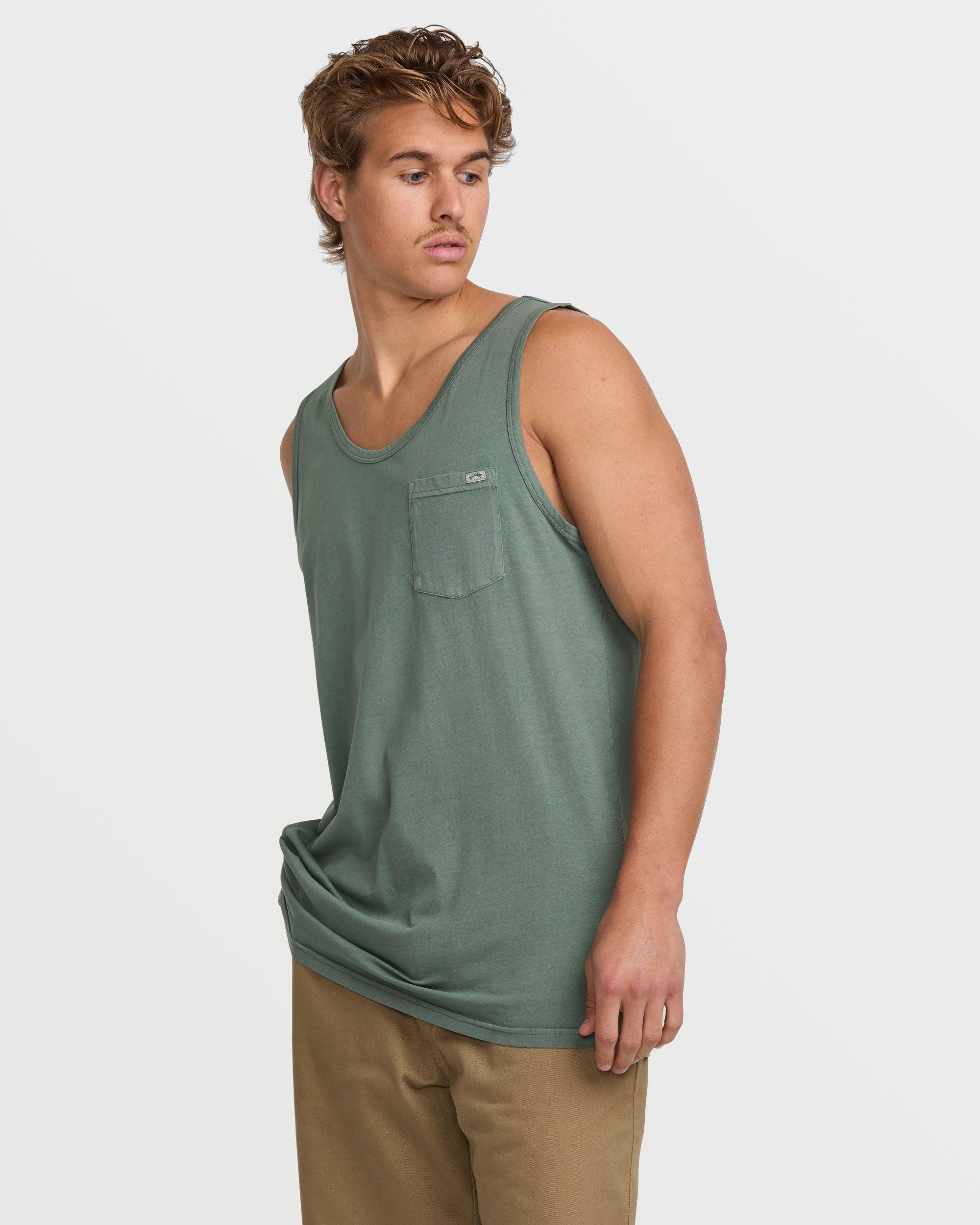 Essential Premium Wave Wash Tank - Dark Slate Male Product Image