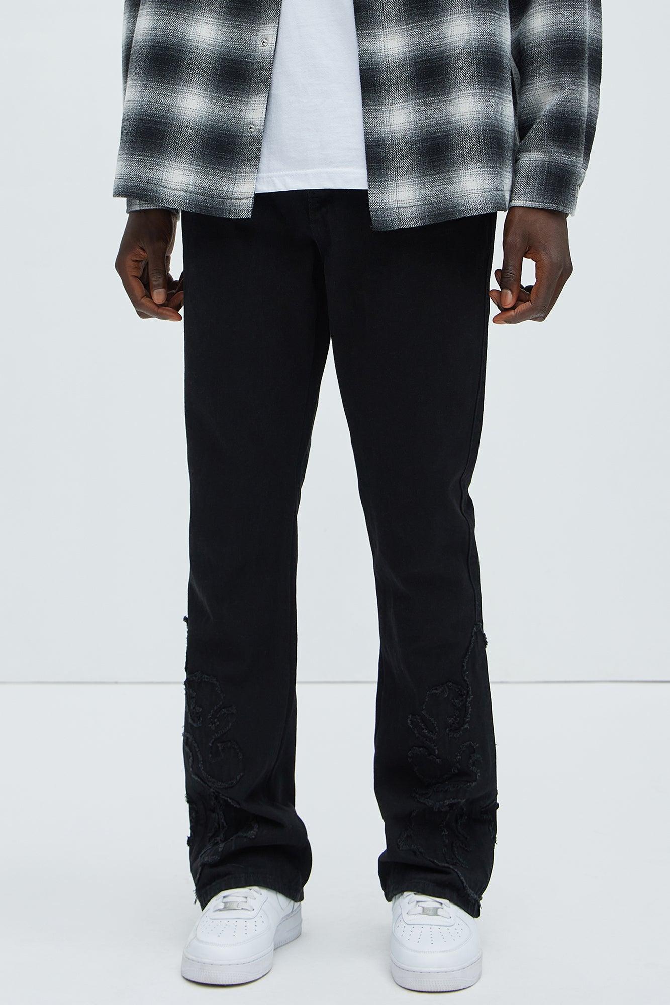 Tumble Slim Flare Jeans - Black Product Image