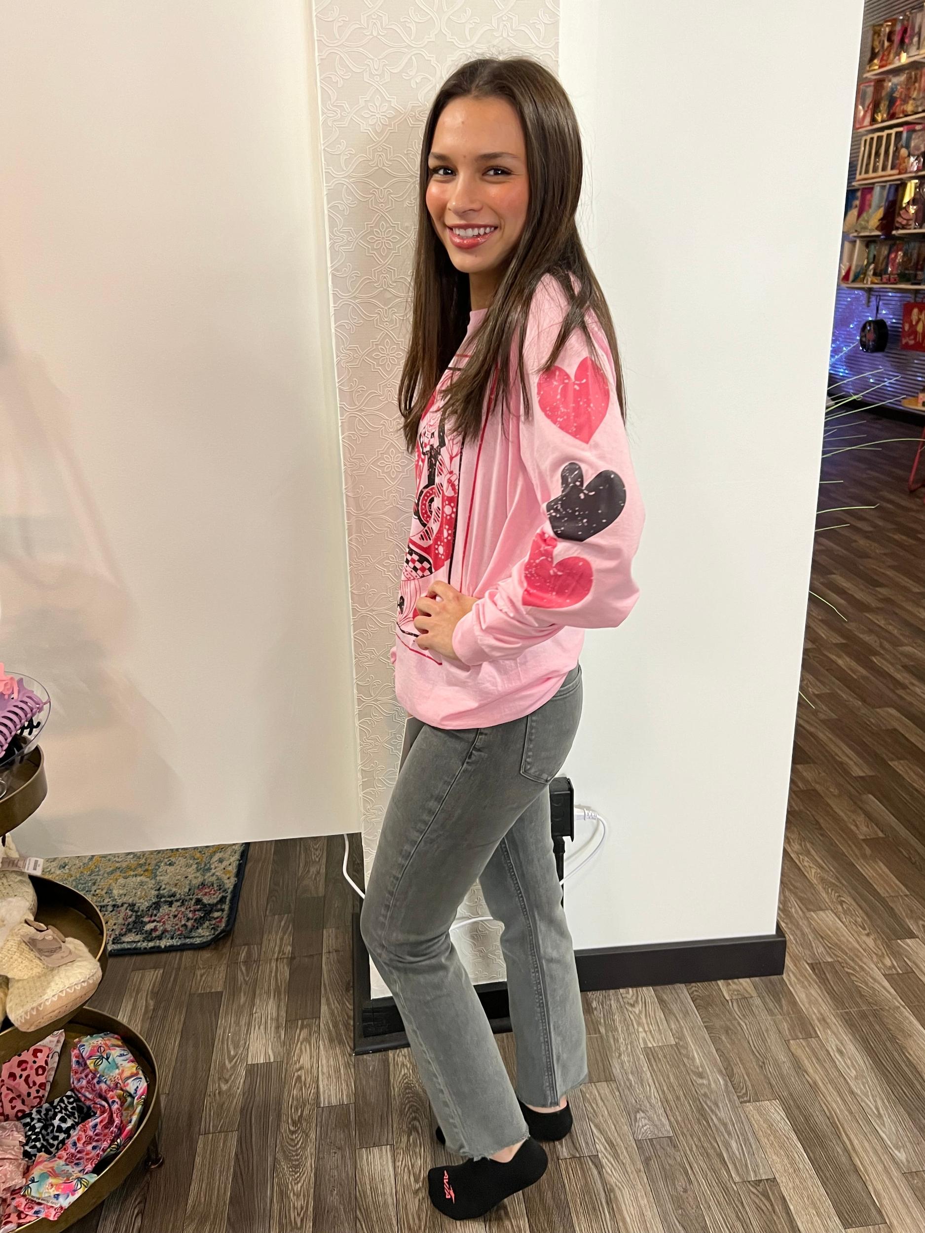 Mica Denim High Rise Straight Leg Vintage Garment Dyed Gunmetal Gray Jeans Product Image