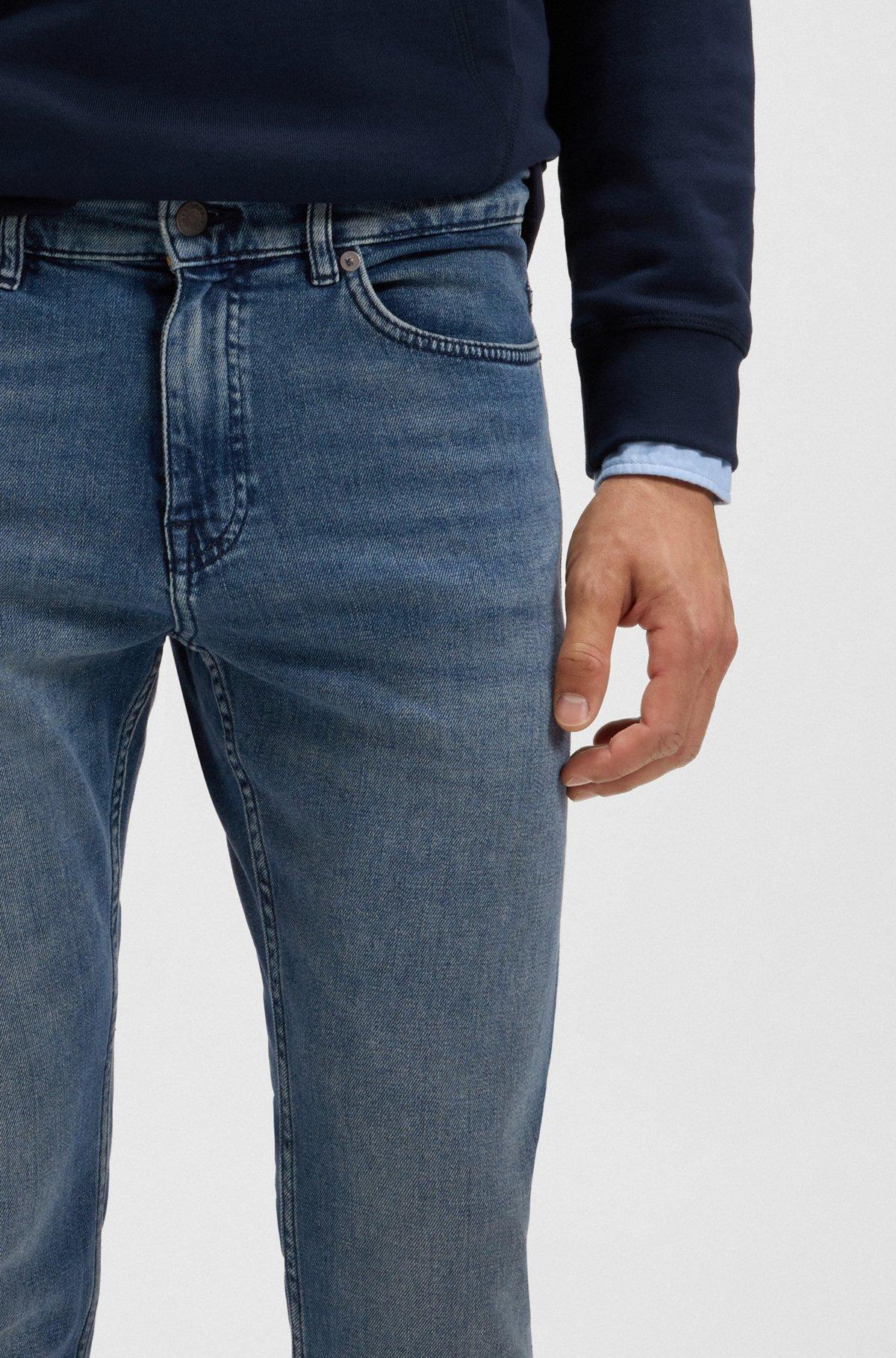 Delaware slim-fit jeans in blue comfort-stretch denim Product Image