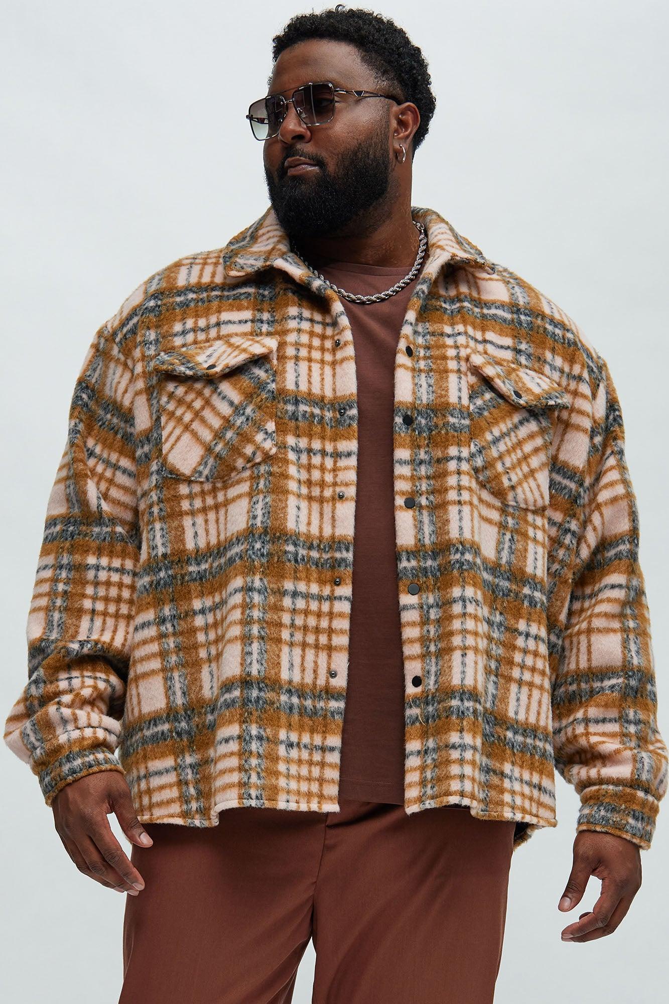 Jackson Mohair Oversized Shirt - Pink/combo Product Image