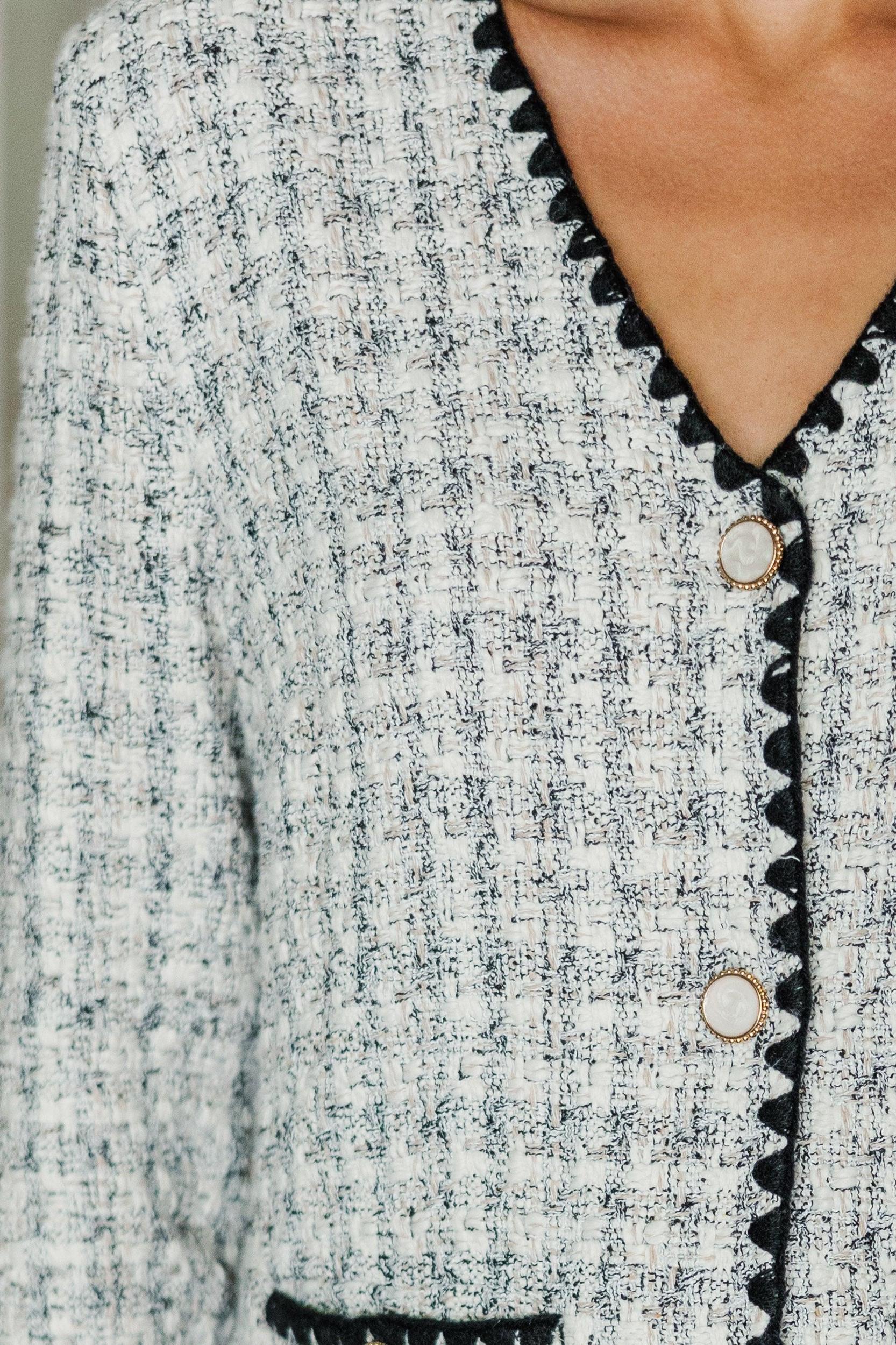 Try It All Black Tweed Dress Female Product Image