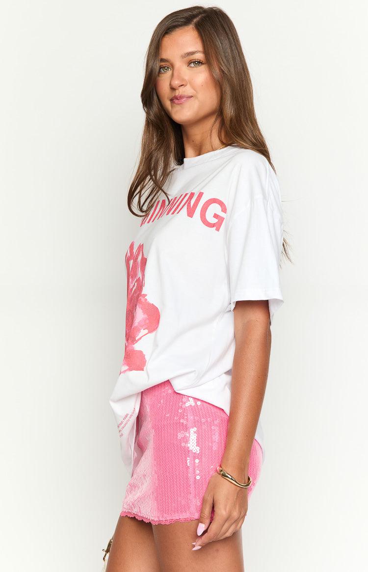 Beginning Rose White Tee Product Image