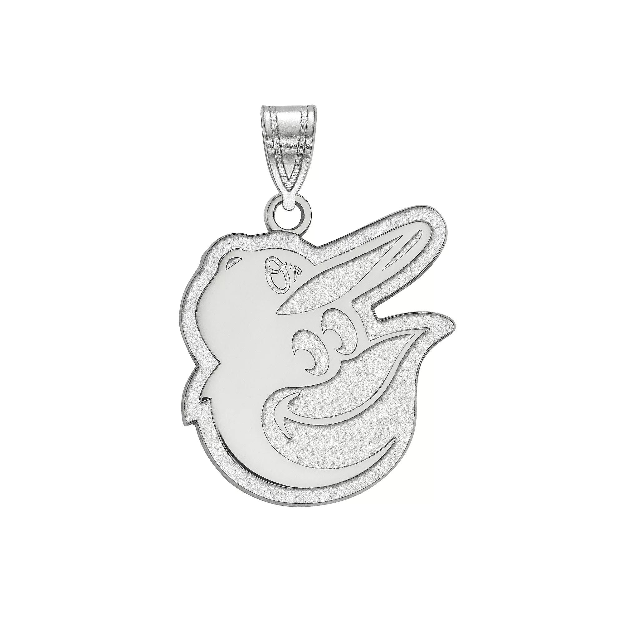 LogoArt Sterling Silver Baltimore Orioles Large Pendant, Women's, Size: 20MM Product Image
