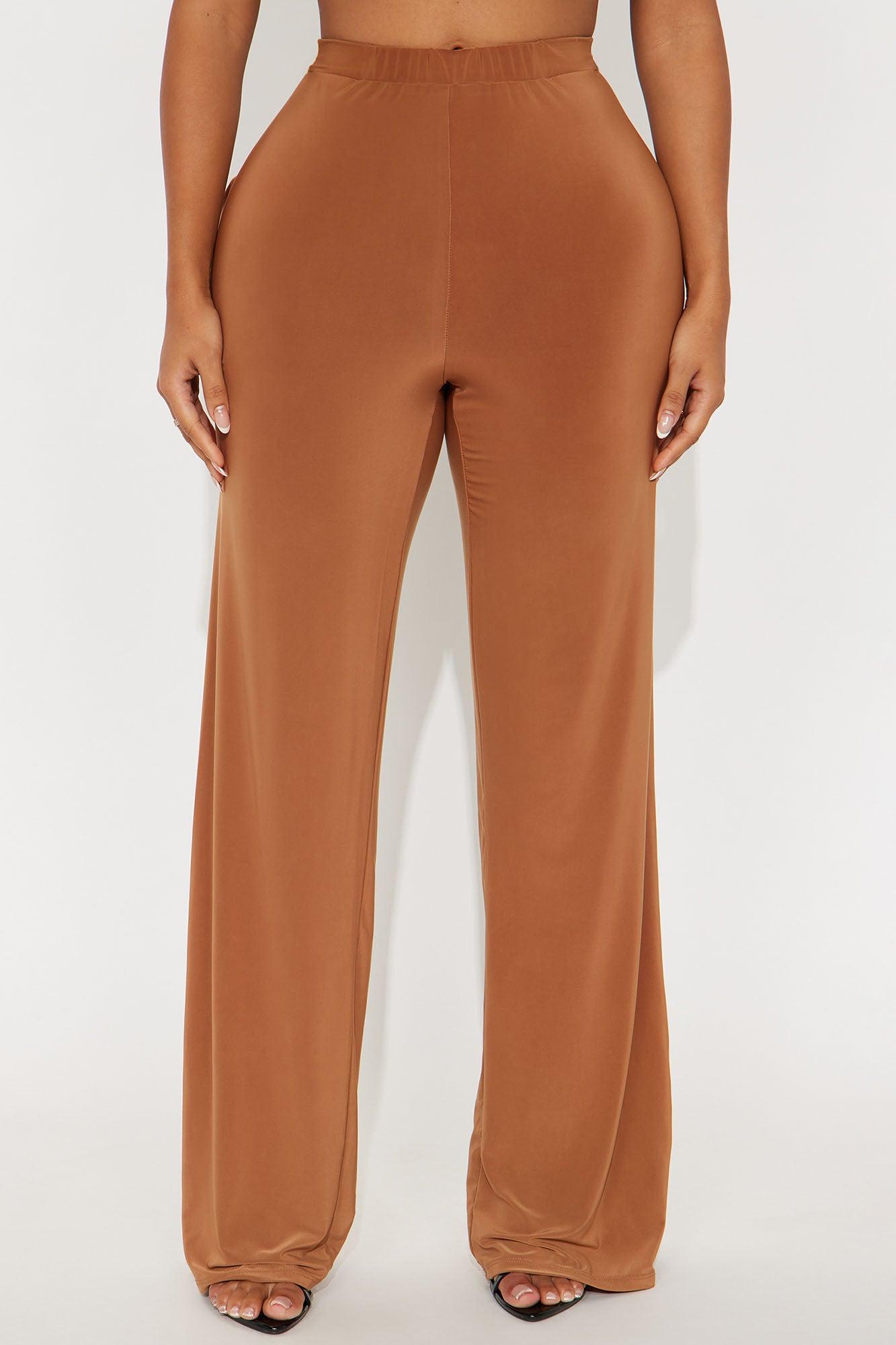 Kyandra Low Rise Wide Leg Pant 33 - Mocha Female Product Image