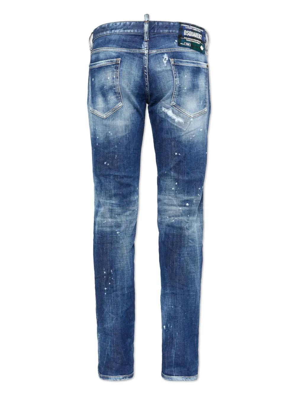 paint-splatter straight-leg jeans Product Image