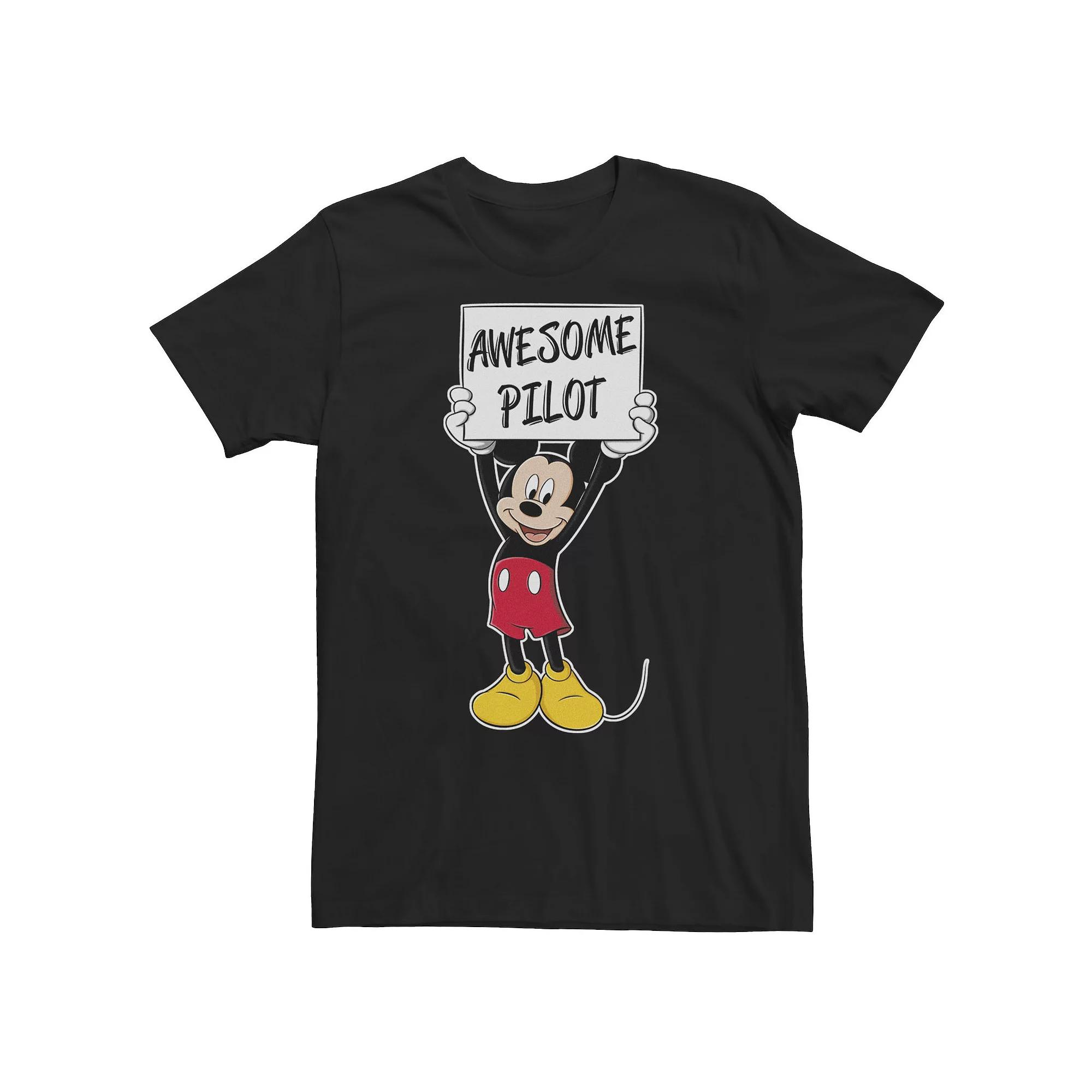 Disney's Mickey Mouse Big & Tall Awesome Pilot Tee, Men's,  Product Image