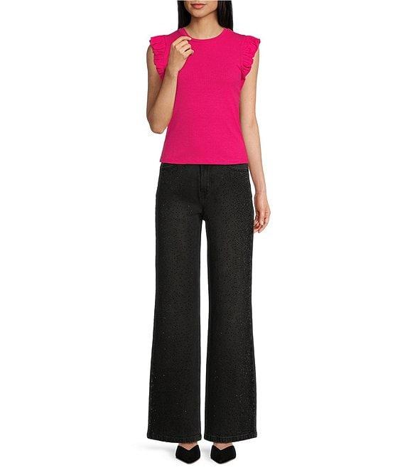 Evolutionary Knit Flutter Sleeve Top Product Image