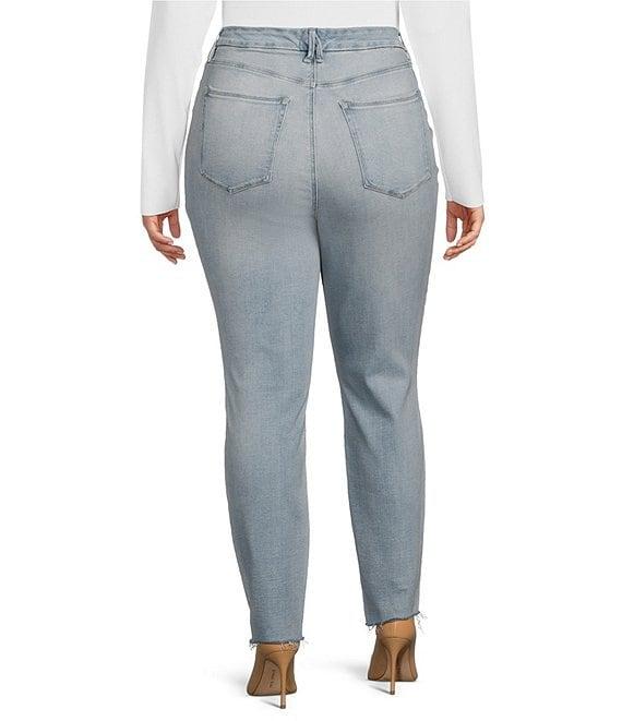 Good American Plus Soft Tech High Rise Good Waist Skinny Jeans Product Image