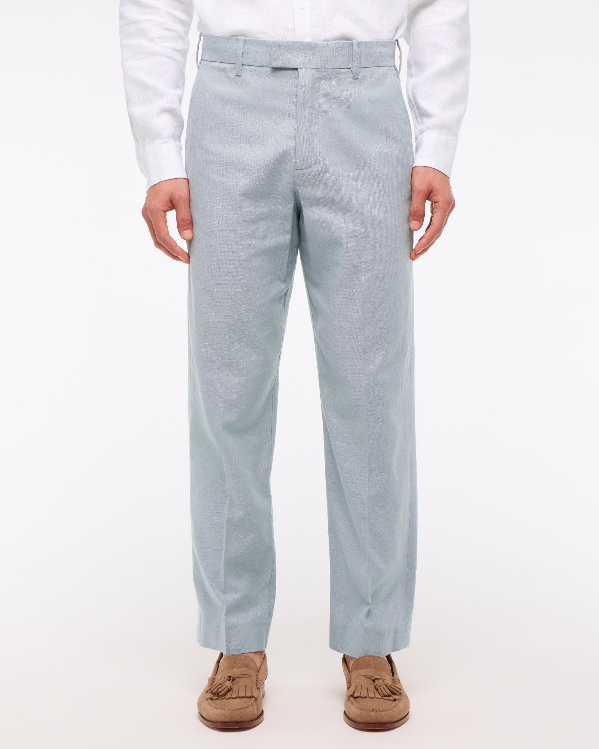 The A&F Collins Linen-Blend Suit Pant Product Image