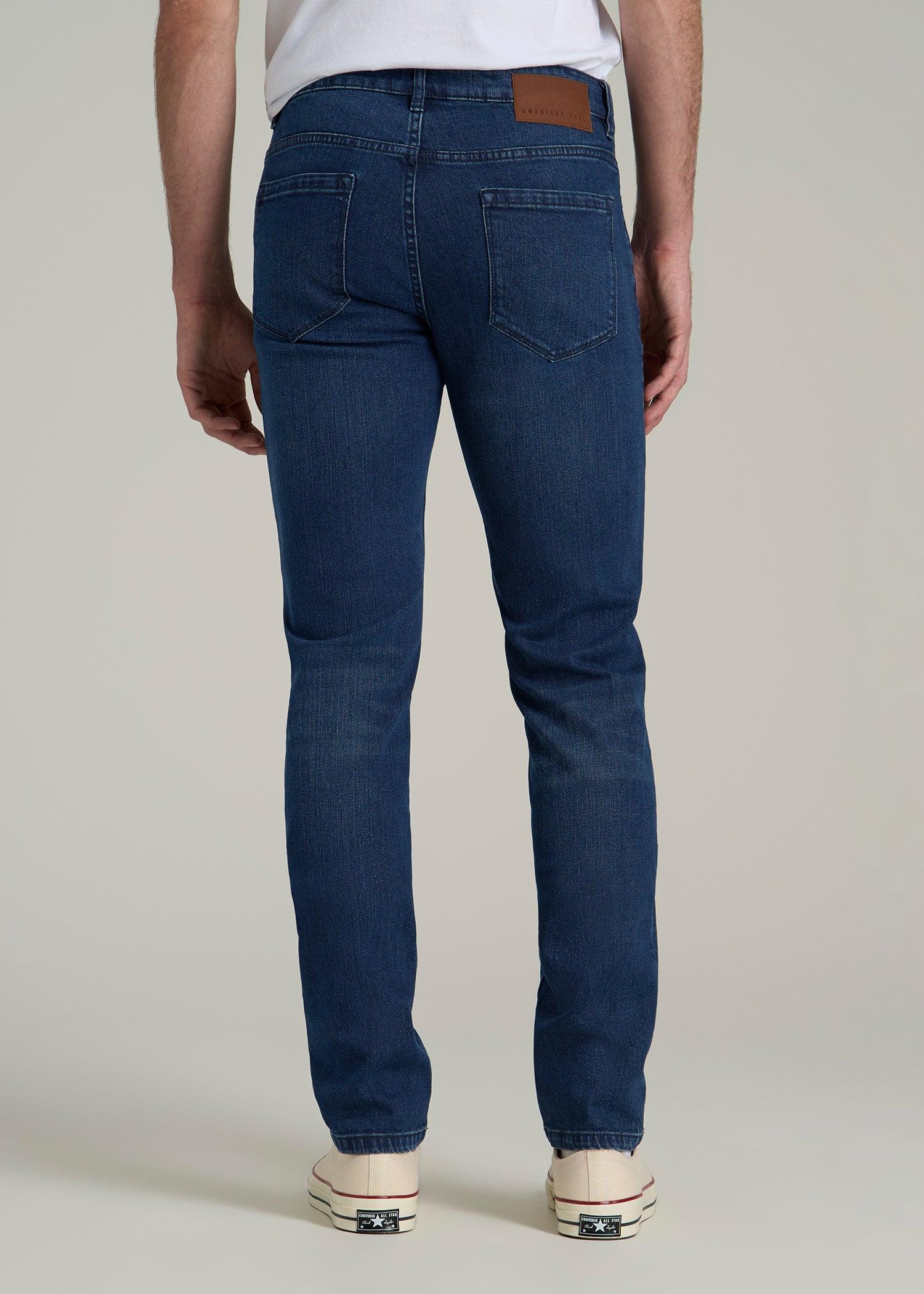 Dylan Slim Fit Jeans for Tall Men in Atlantic Blue Male Product Image