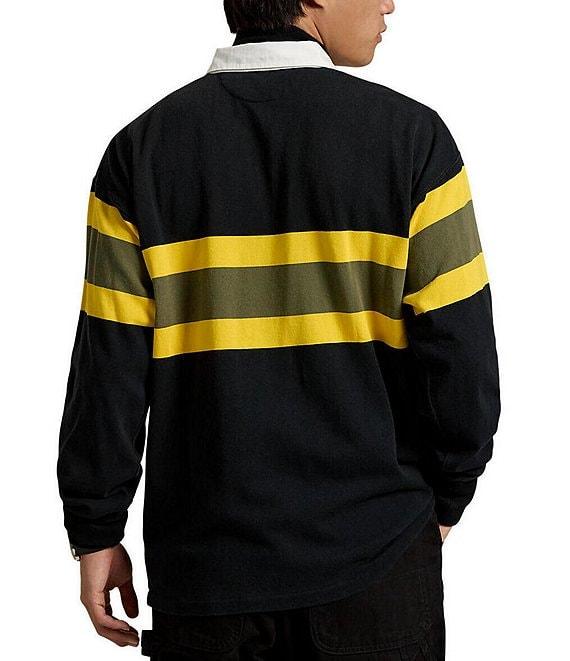 Polo Ralph Lauren Classic Fit Jersey Rugby Long Sleeve Polo Shirt Product Image