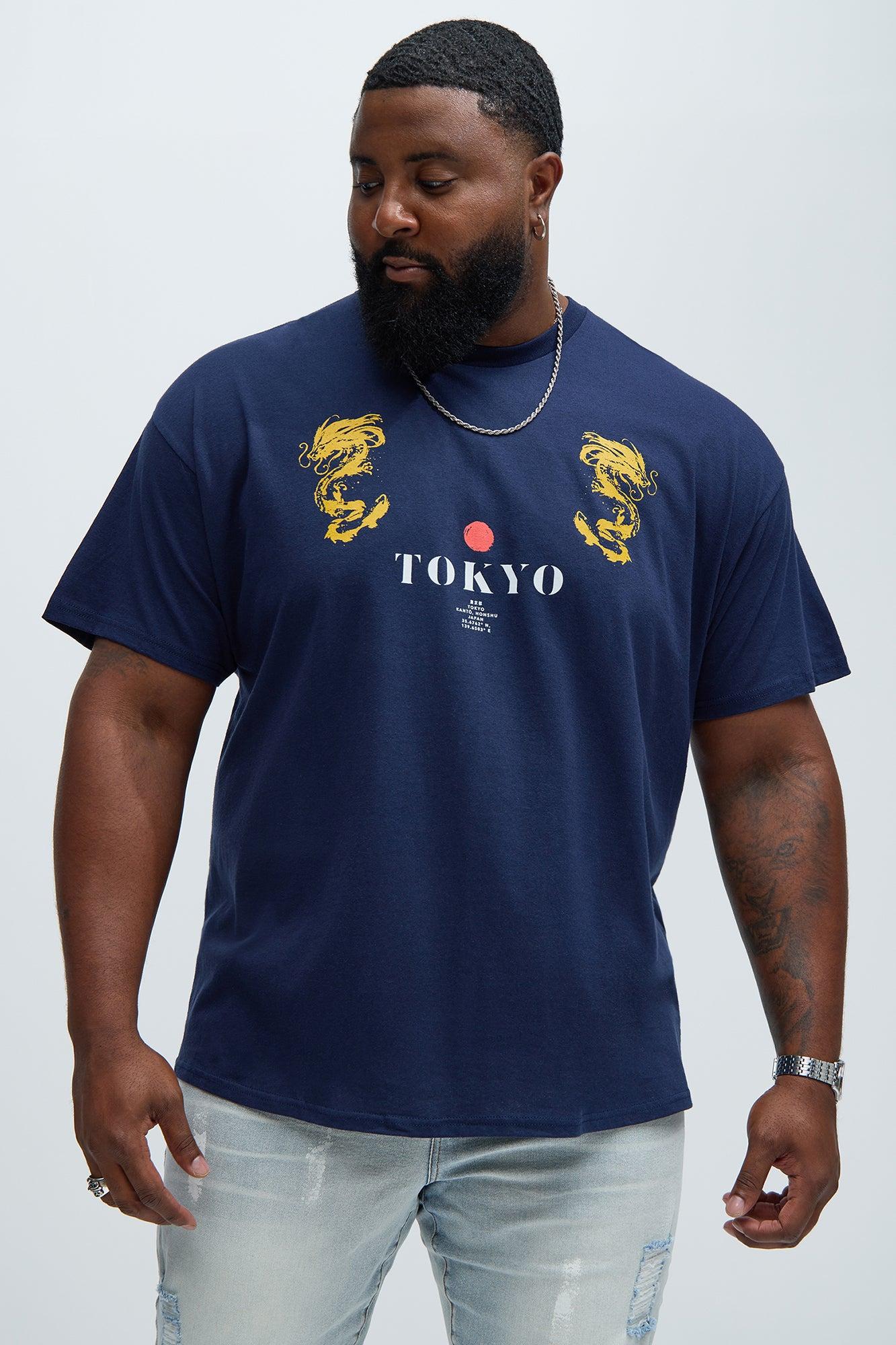 Tokyo Short Sleeve Tee - Navy Product Image