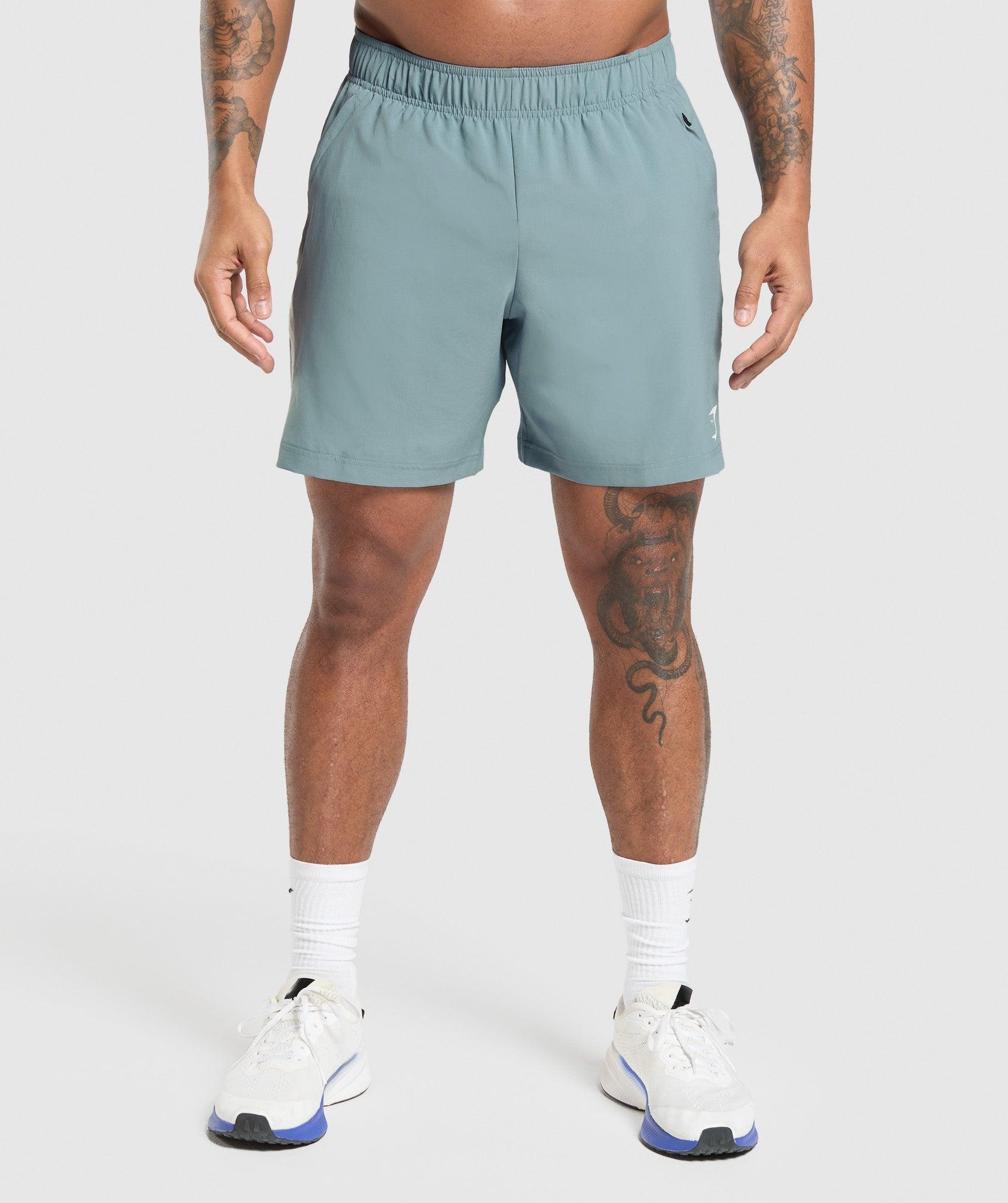 Gymshark Sport  7" Shorts - Rest Blue/Cool Blue Male Product Image
