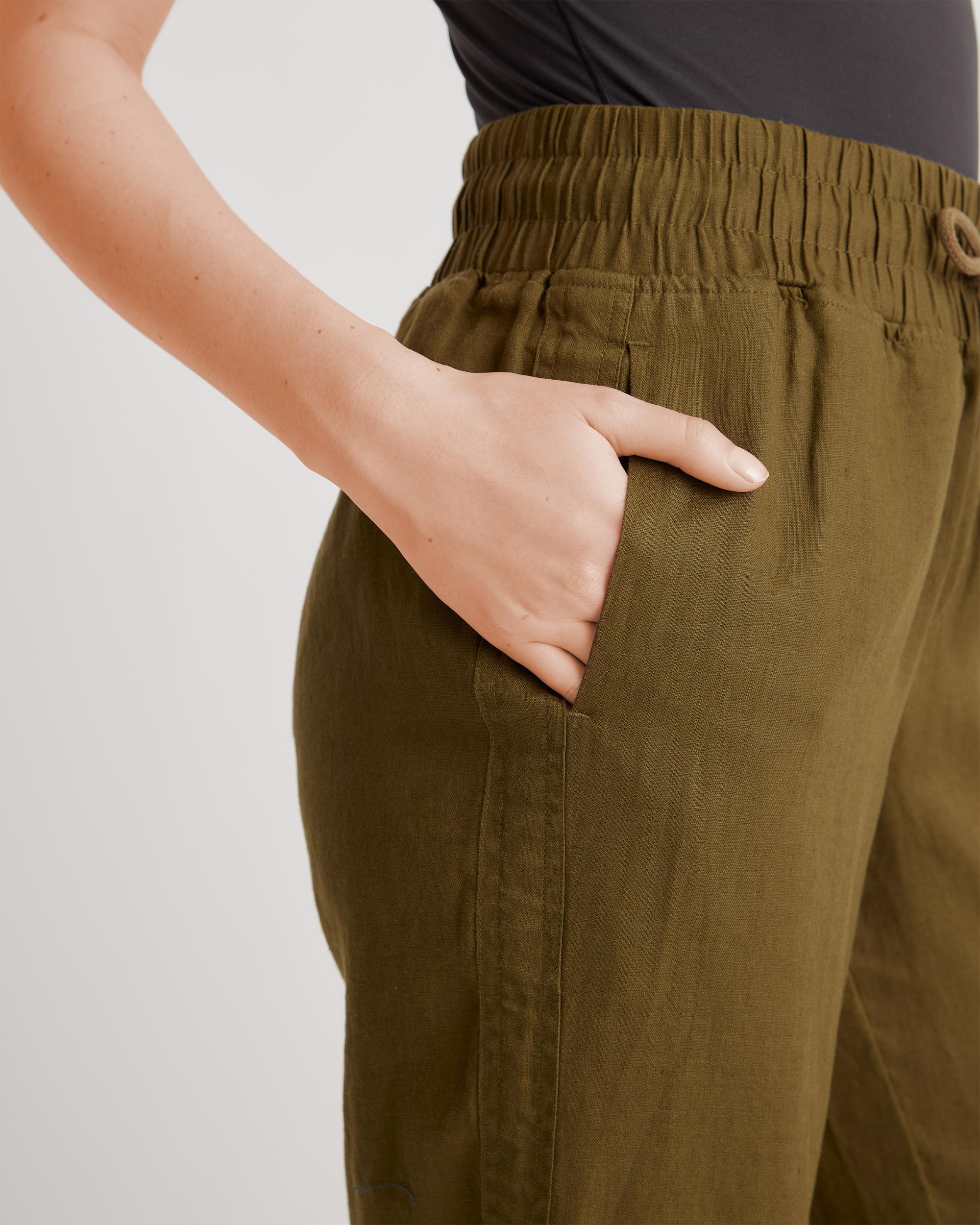 Quince | Women's 100% European Linen Wide Leg Pants Product Image