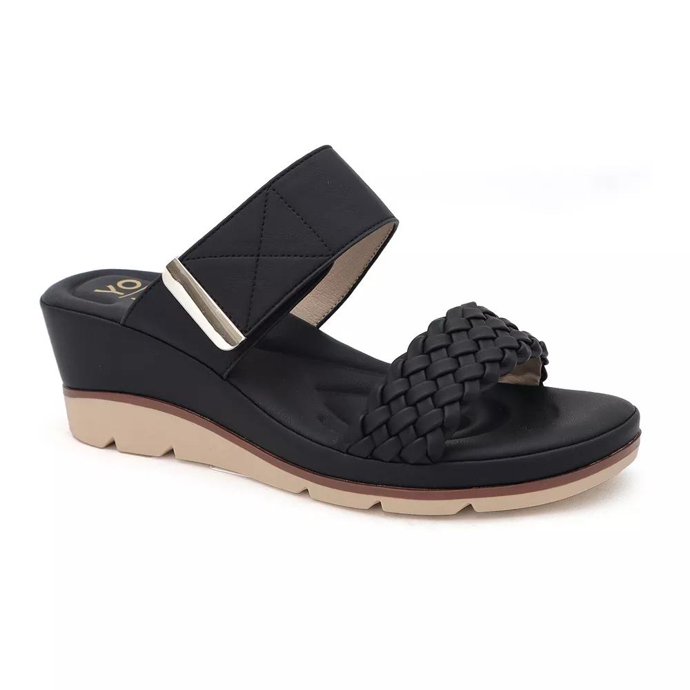 Yoki Sicily-03 Women's Low Wedge Open-Toe Sandals,  Product Image